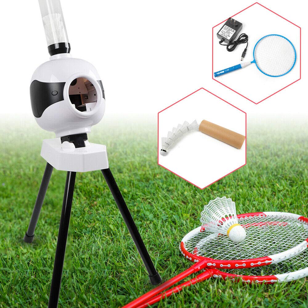 Automatic Badminton Ball Machine for Kids & Adults - Portable Badminton Training Equipment with Adjustable Speed | Perfect for Backyard Practice, Gym Training & School PE Classes