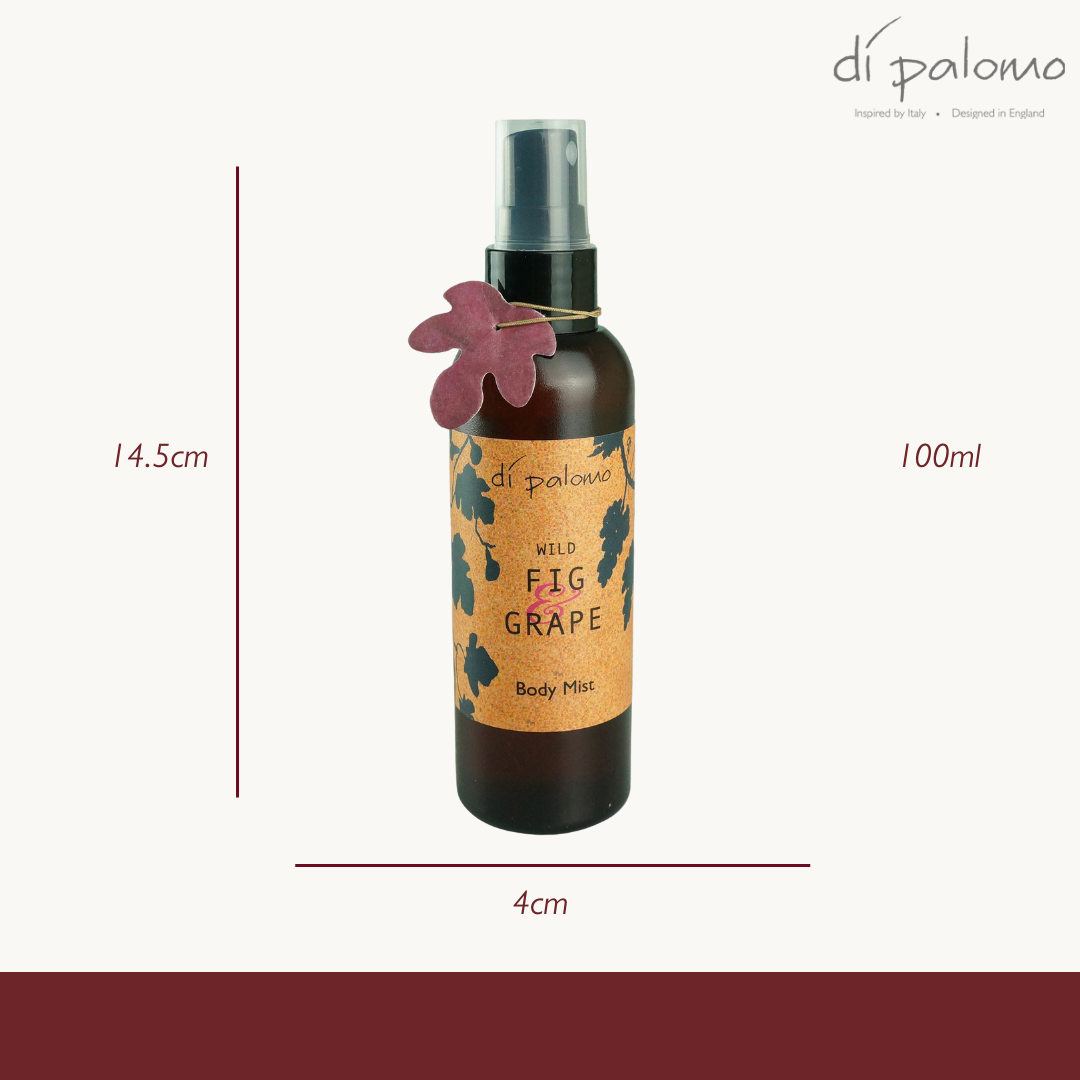 Di Palomo Wild Fig & Grape Body Mist 100ml - Luxurious Perfume Spray for Women, Long Lasting Fragrance, Vegan & Cruelty Free | Perfect for Daily Wear, Date Nights & Special Occasions