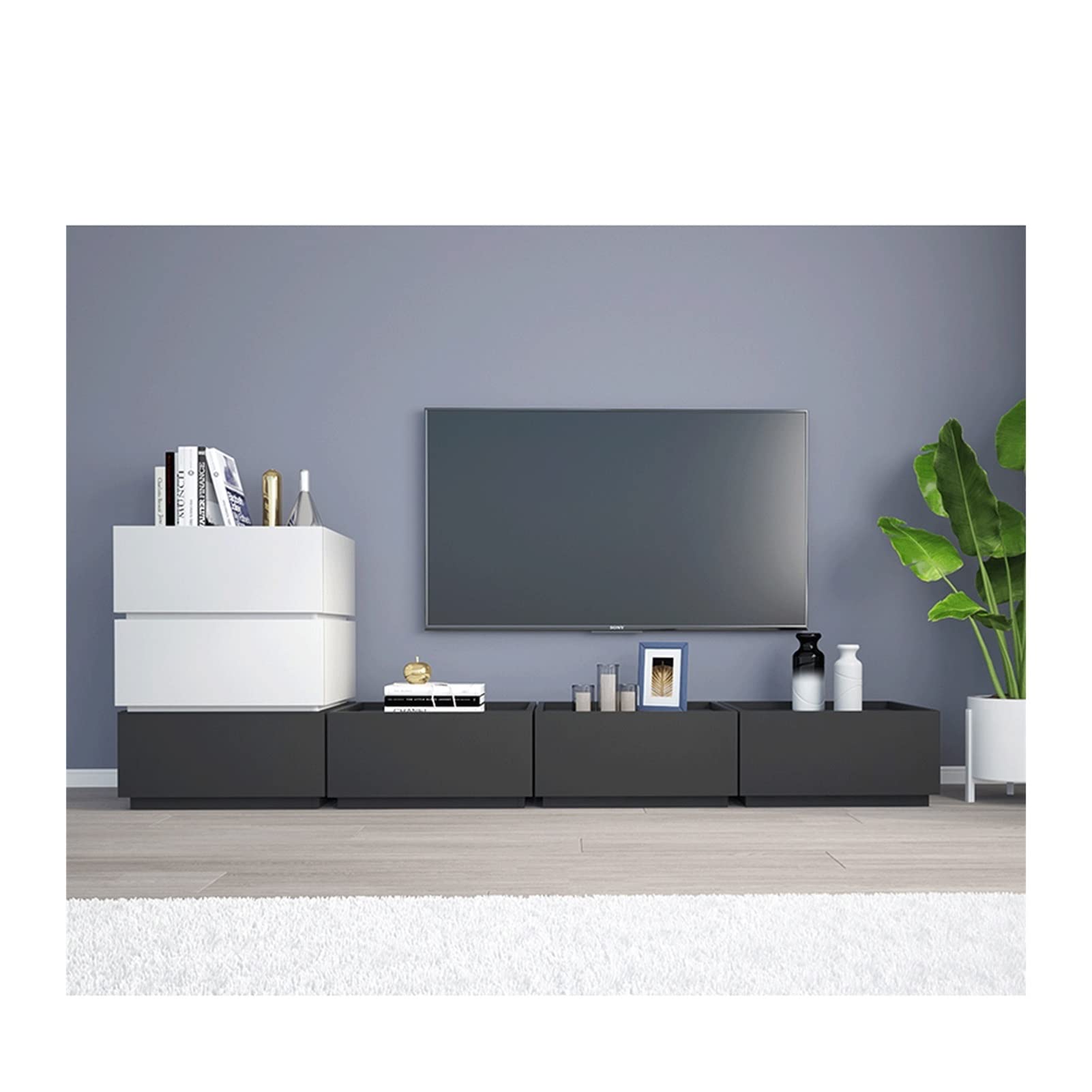 ZALORD Nightstand Set - Modern Wooden Bedside Table with Storage, Corner Cabinet for Bedroom, Living Room & TV Stand (Combo 9) - Perfect for Small Spaces & Apartment Decor