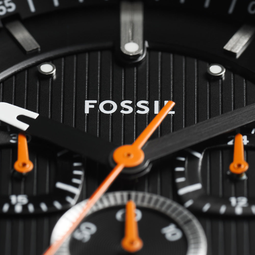 Fossil Machine FS6095 Chronograph Watch for Men - Stylish Analog Quartz Chronograph with Leather Strap - Perfect for Casual, Business & Everyday Wear