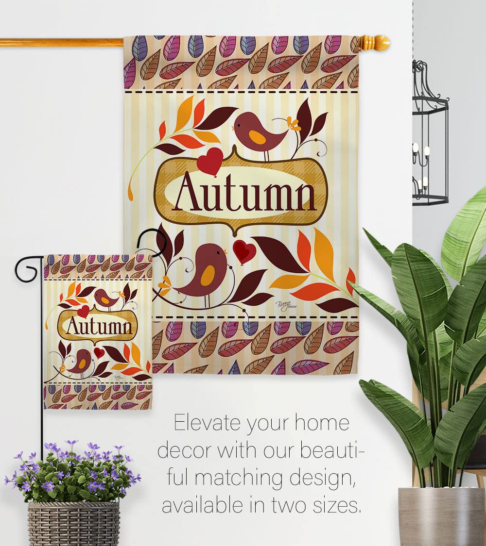 Breeze Decor Fall Harvest Garden Flag - 13x18.5in for Outdoor Decor