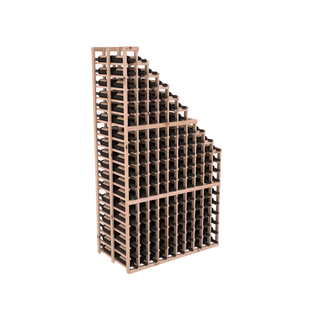 InstaCellar 10 Column Double Deep Waterfall Rack - Heavy Duty Wine Bottle Storage Organizer for Cellar, Bar & Restaurant (Holds 20 Bottles) - Perfect for Wine Enthusiasts & Commercial Use