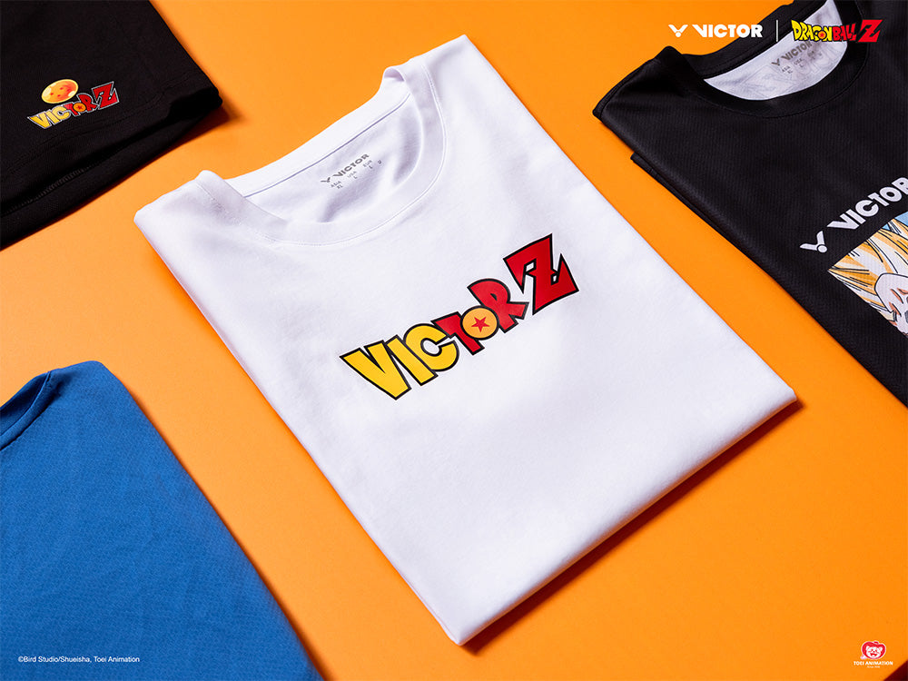 Victor x Dragon Ball Z T 503DBZ Unisex Anime Graphic T-Shirt - White | Official Dragon Ball Merchandise for Cosplay, Anime Conventions & Casual Wear