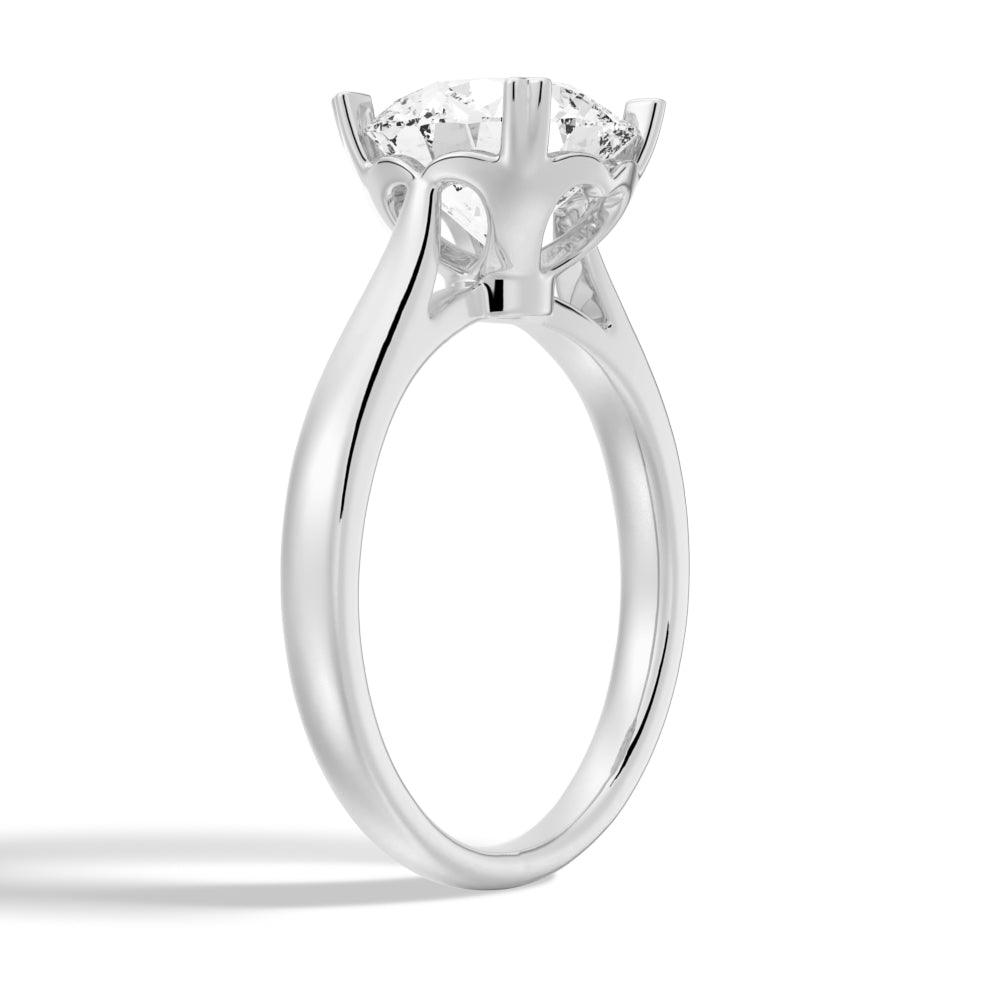 Exquisite Solitaire Round Moissanite Engagement Ring for Women - Perfect for Proposals, Weddings & Anniversaries