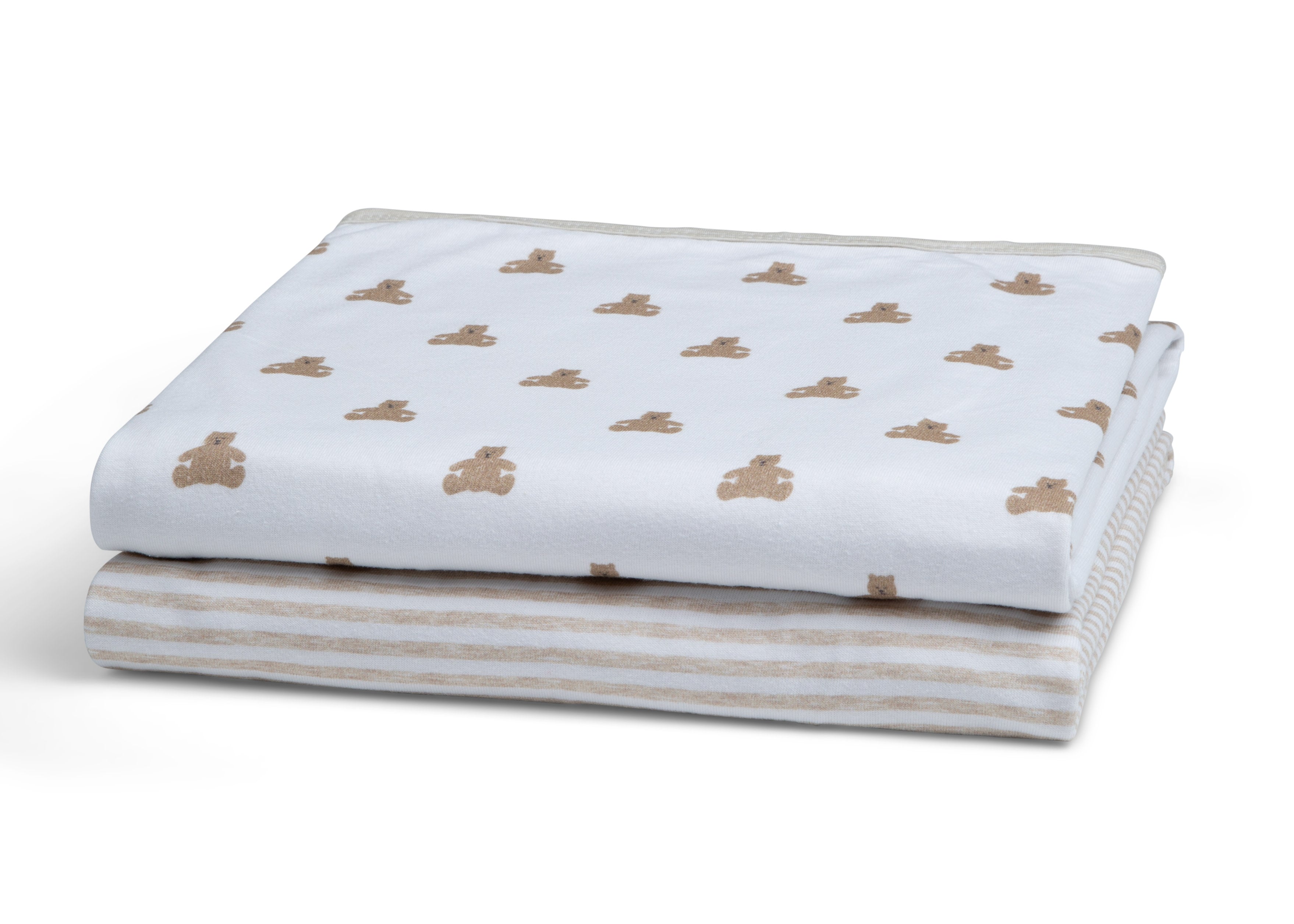 BabyGap Reversible 100% Organic Cotton Blankets - 2 Pack Set | Ultra Soft & Hypoallergenic Baby Swaddle Blankets for Newborns, Infants & Toddlers | Perfect for Nursery, Stroller, Car Seat & Cuddle Time