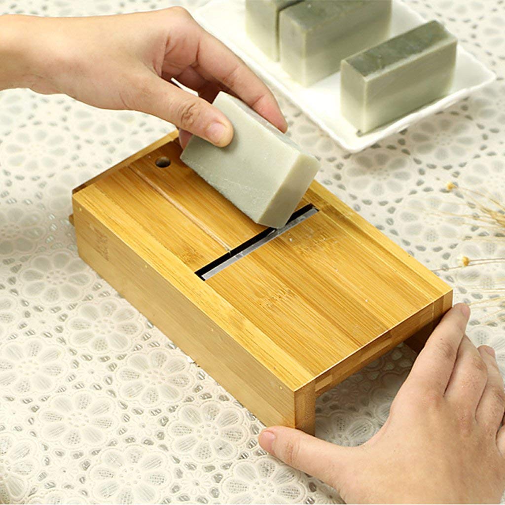 Premium Bamboo Soap Cutter & Beveler Tool - Handmade Soap Making Kit for DIY Candle & Soap Crafting - Perfect for Home Soap Makers & Small Business Owners