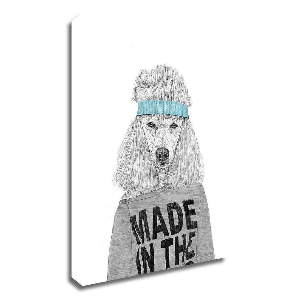 80's Bitch by Balazs Solti - Premium Canvas Wall Art Print - Ready to Hang - Perfect for Home Decor, Office & Gift Giving