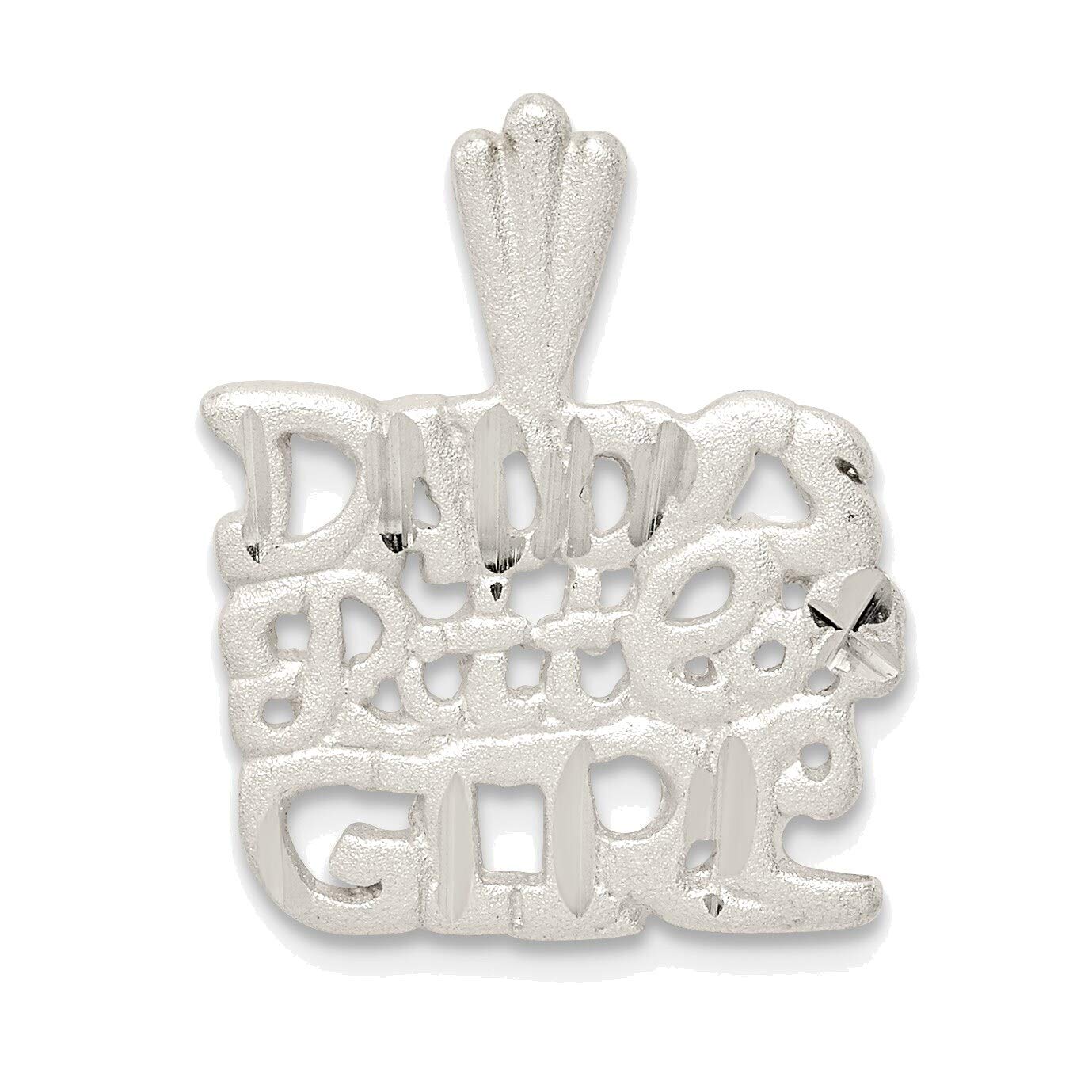 Sterling Silver Daddy's Little Charm Necklace - Perfect Gift for Daughter