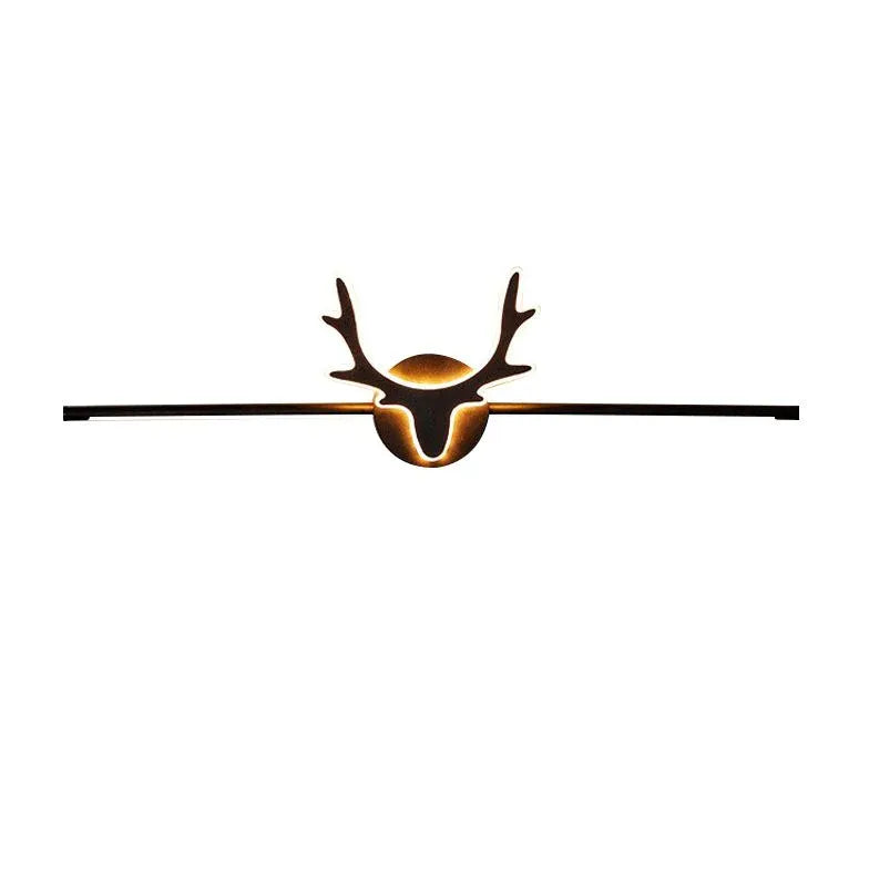Deer Antler LED Bathroom Mirror Light - Modern Vanity Mirror with Flush Mount for Makeup & Shaving - Perfect for Bathrooms, Bedrooms, and Dressing Rooms