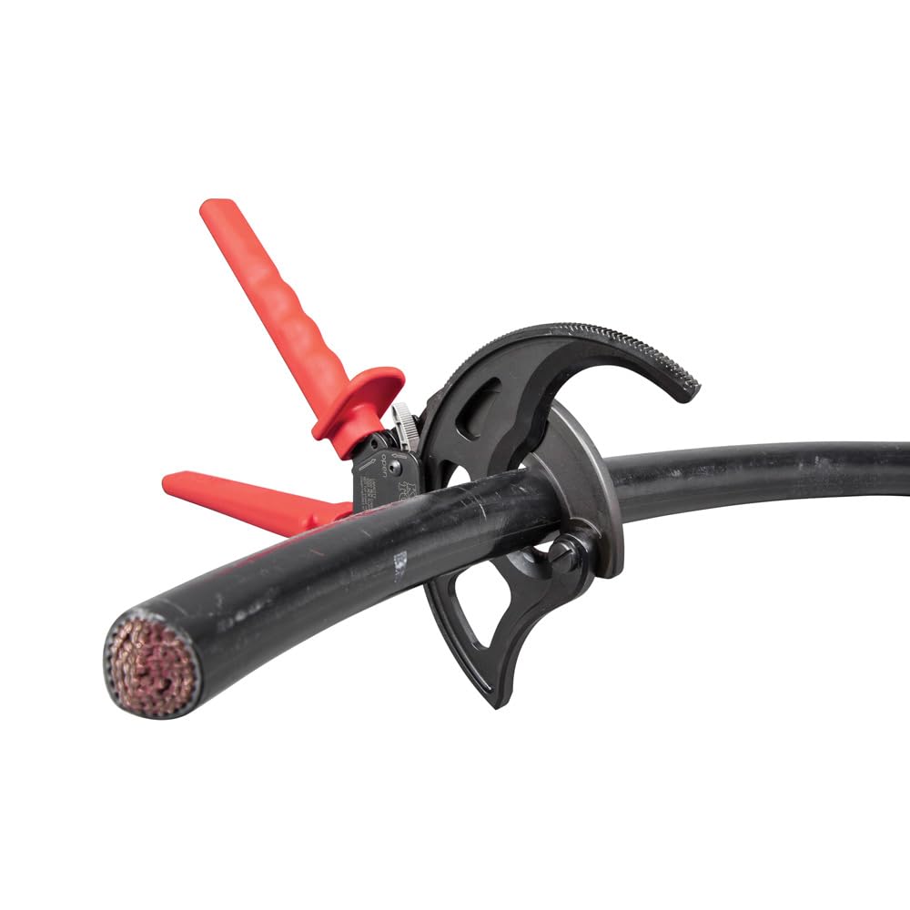Klein Tools 63750 Ratcheting Cable Cutter - Professional 1000 MCM Wire Cutting Tool for Electricians | Perfect for Cable Preparation & Electrical Installations