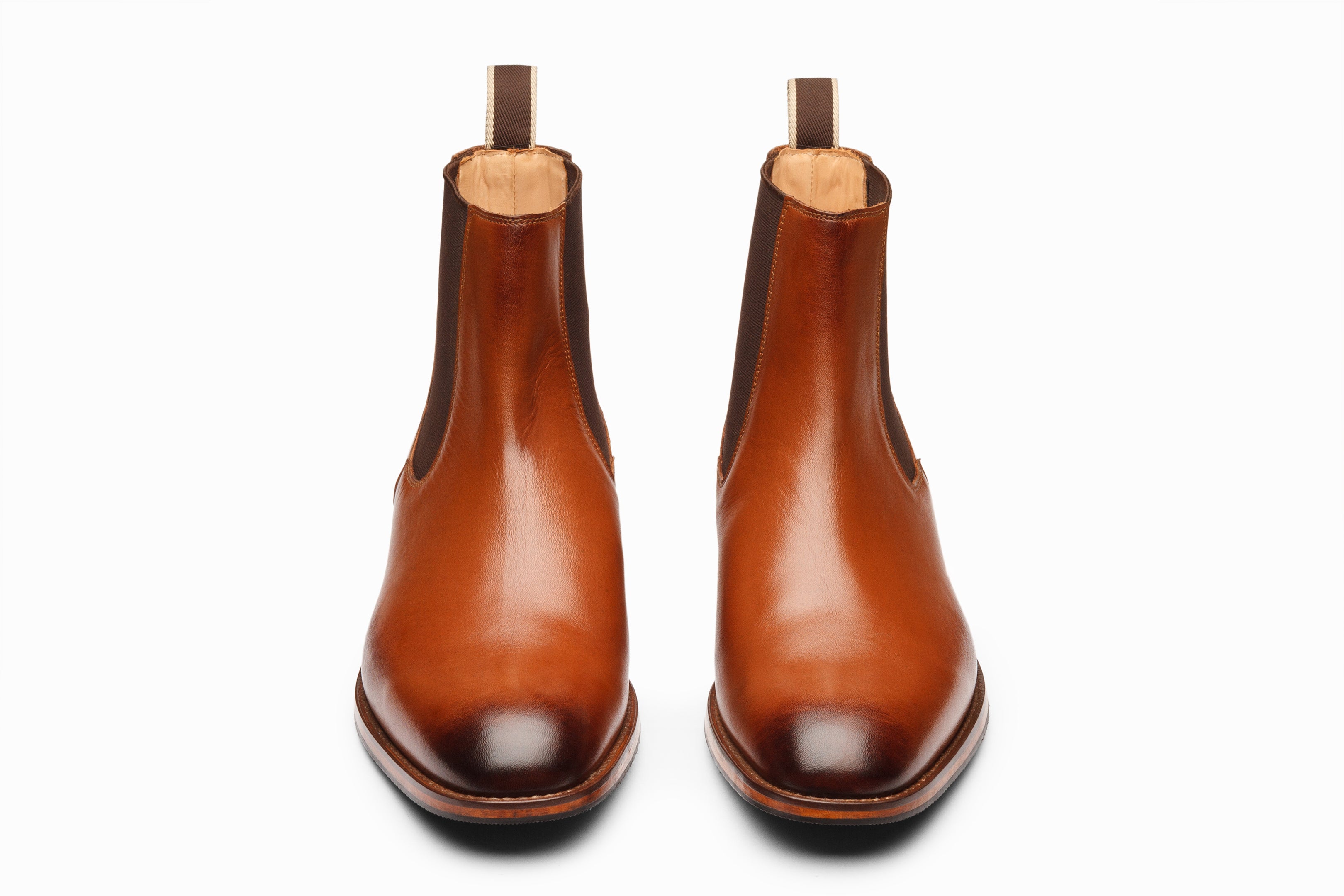 Premium Chelsea Boots for Men & Women | Classic Tan Leather Ankle Boots | Comfortable & Stylish for Casual, Office & Outdoor Wear