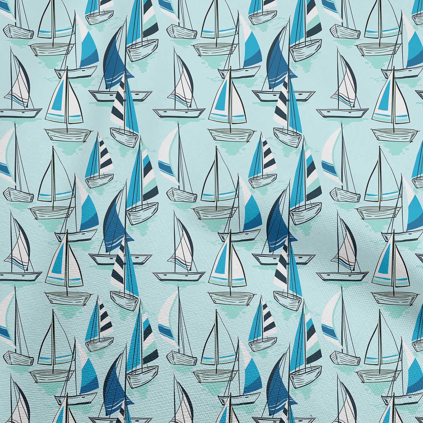 Premium 100% Cotton Poplin Sky Blue Fabric - 42 Inch Wide by The Yard for Yacht Upholstery, Sewing Projects & DIY Home Decor | Soft, Durable Material for Curtains, Pillows & Clothing