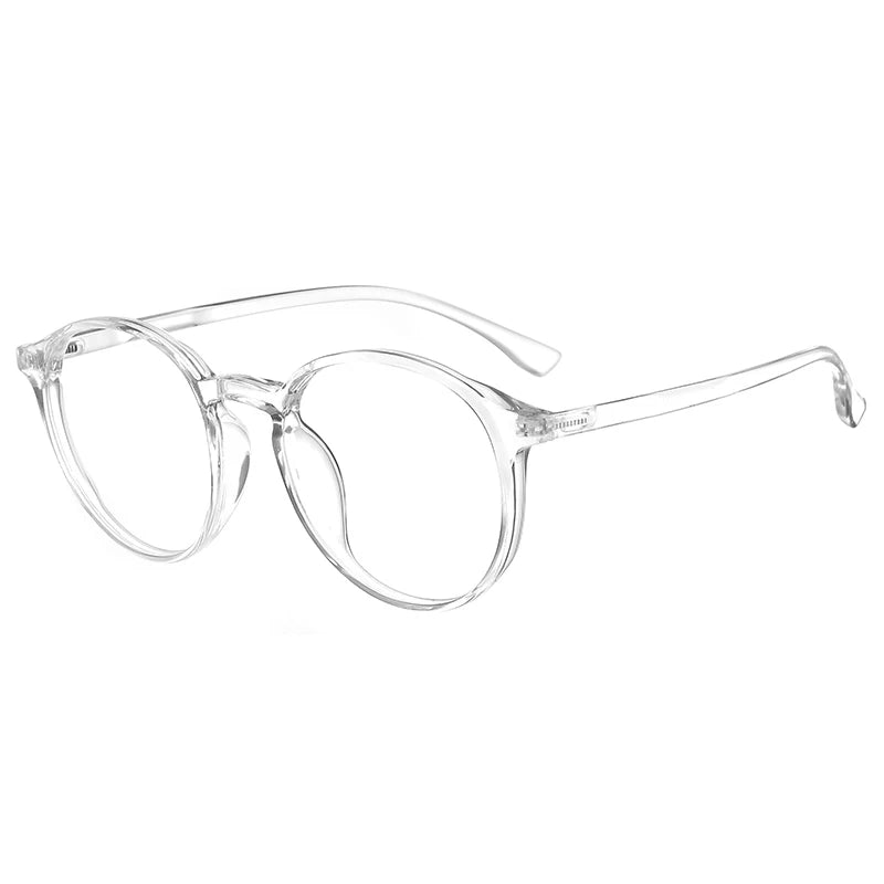 Bclear Unisex Full Rim Round TR90 Titanium Eyeglasses Frame 90302 - Lightweight & Durable Glasses for Work, Reading, and Everyday Wear