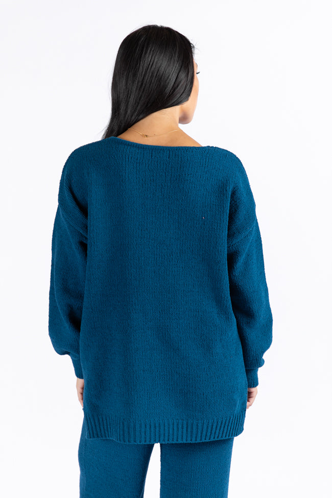 Cozy For Keeps Navy V-Neck Sweater for Women - Soft & Warm Winter Pullover | Perfect for Office, Casual Outfits & Holiday Gatherings