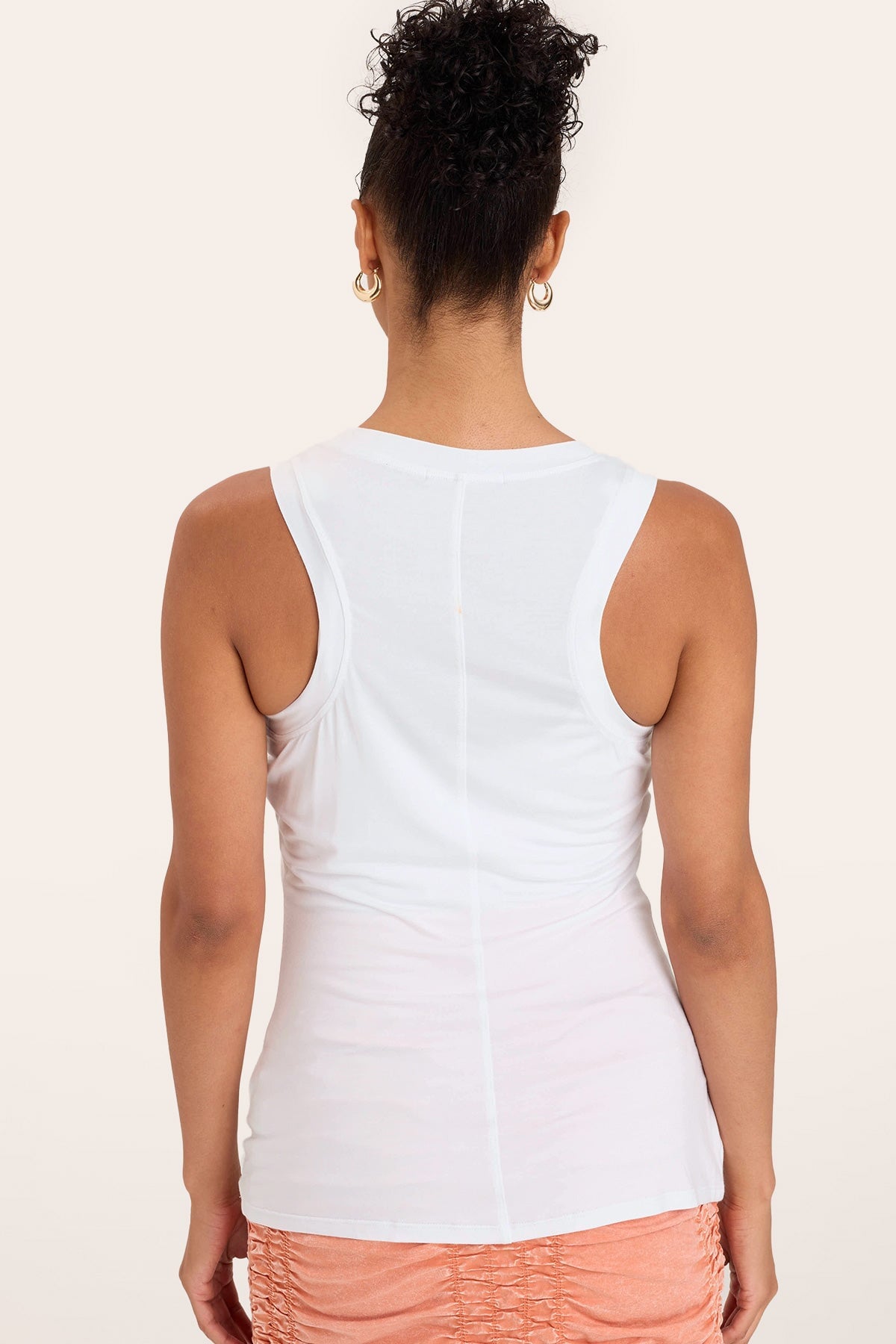 Pure White Essence Tank Top for Women - Soft Breathable Cotton Casual Tee - Perfect for Yoga, Gym, and Everyday Wear