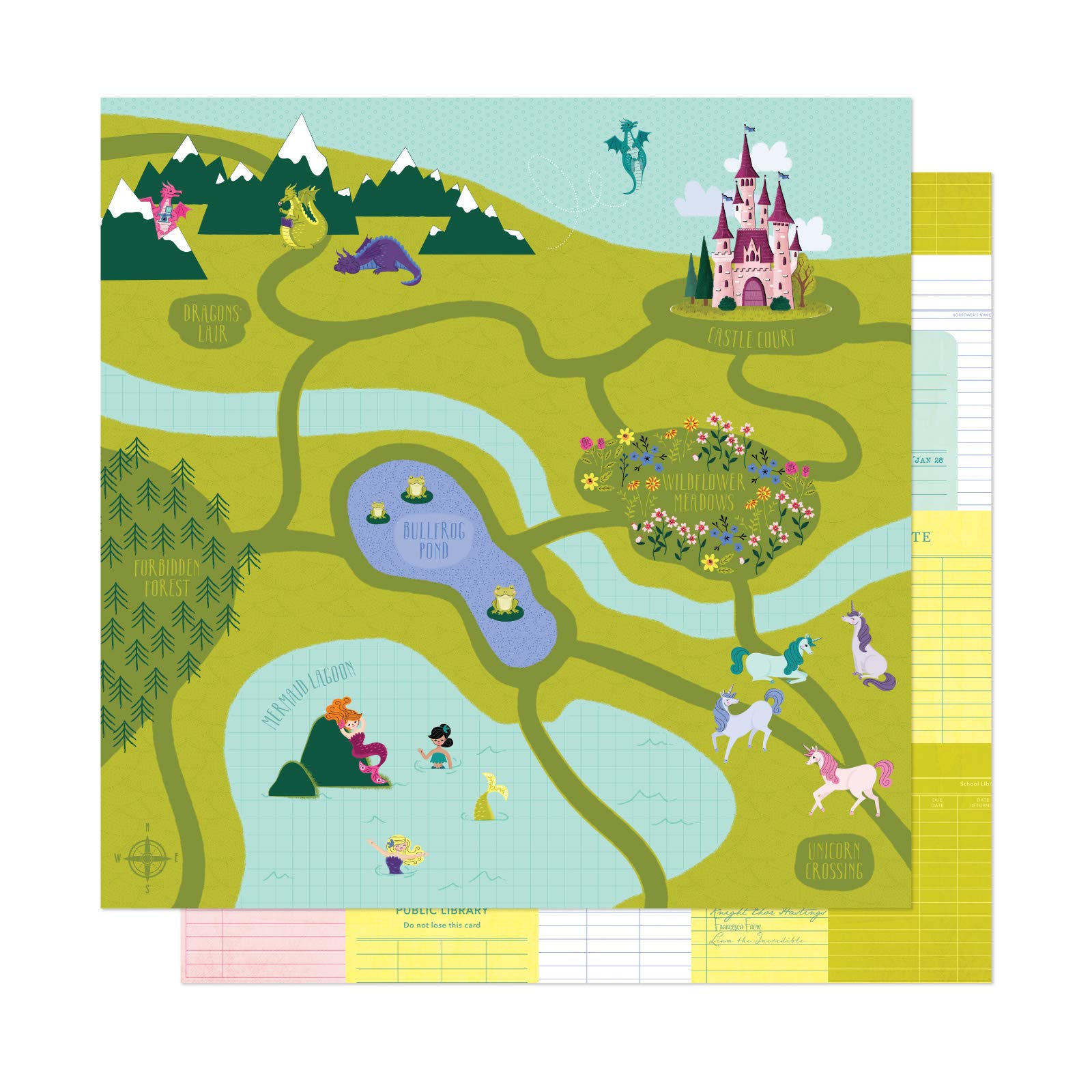 Shimelle Happily Ever After Scrapbook Paper - 12x12 Inch, 36 Sheets, Multicolor Designs for Card Making, DIY Crafts, and Scrapbooking Projects
