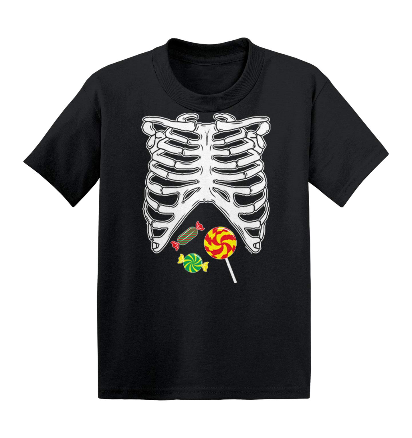 Haase Unlimited Skeleton Ribcage with Candy Print Baby Onesie - Soft Cotton Jersey Bodysuit for Infants & Toddlers - Perfect for Halloween Costumes, Photo Shoots & Dress-Up Play