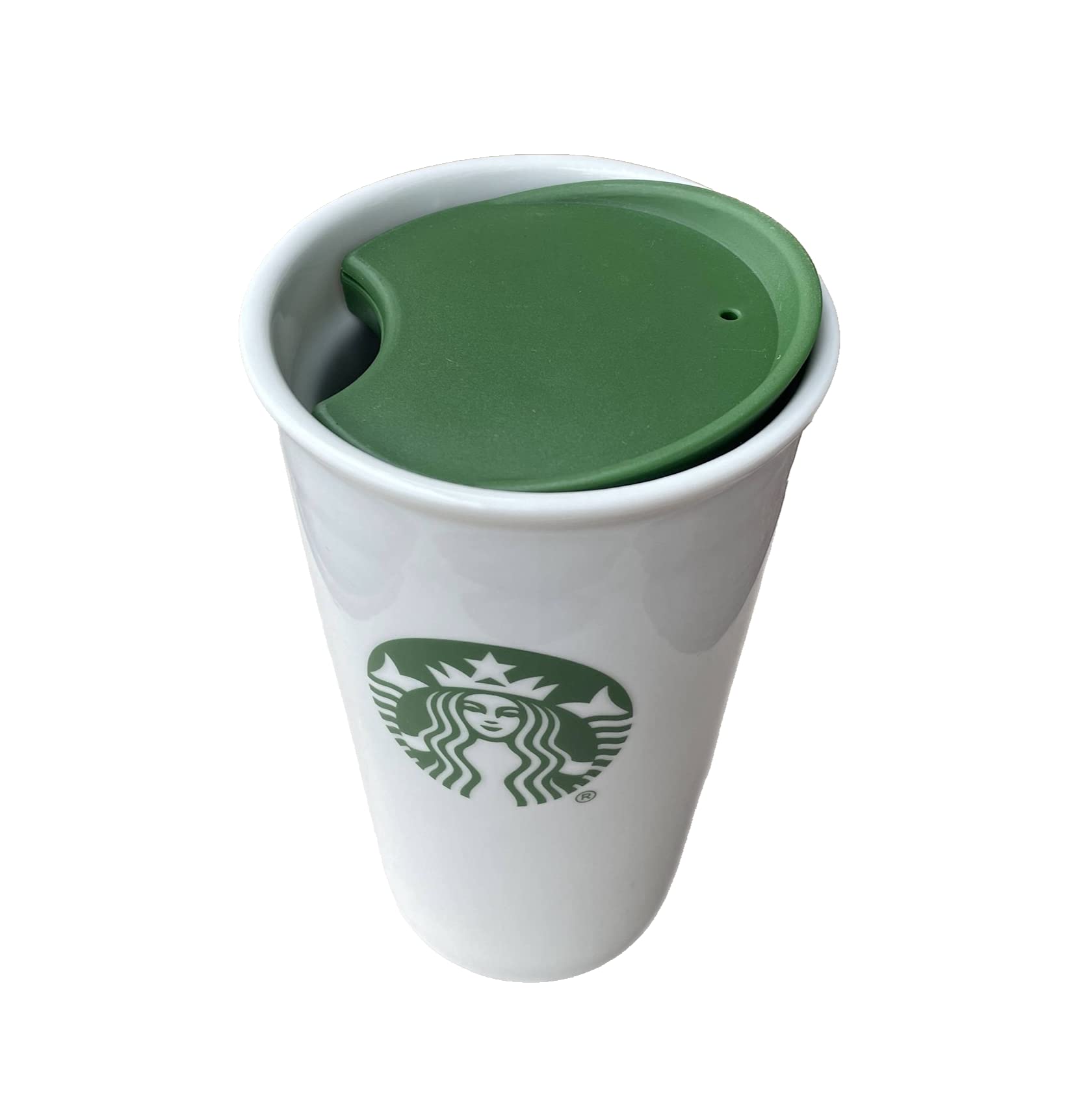 MIE Replacement Lid for Coffee Mug & Tea Cup - Compatible with Starbucks Ceramic Travel Mug 10oz/12oz/16oz, Tumbler Lid, Mug Lid, Cup Lid - Perfect for Home, Office & Travel Use