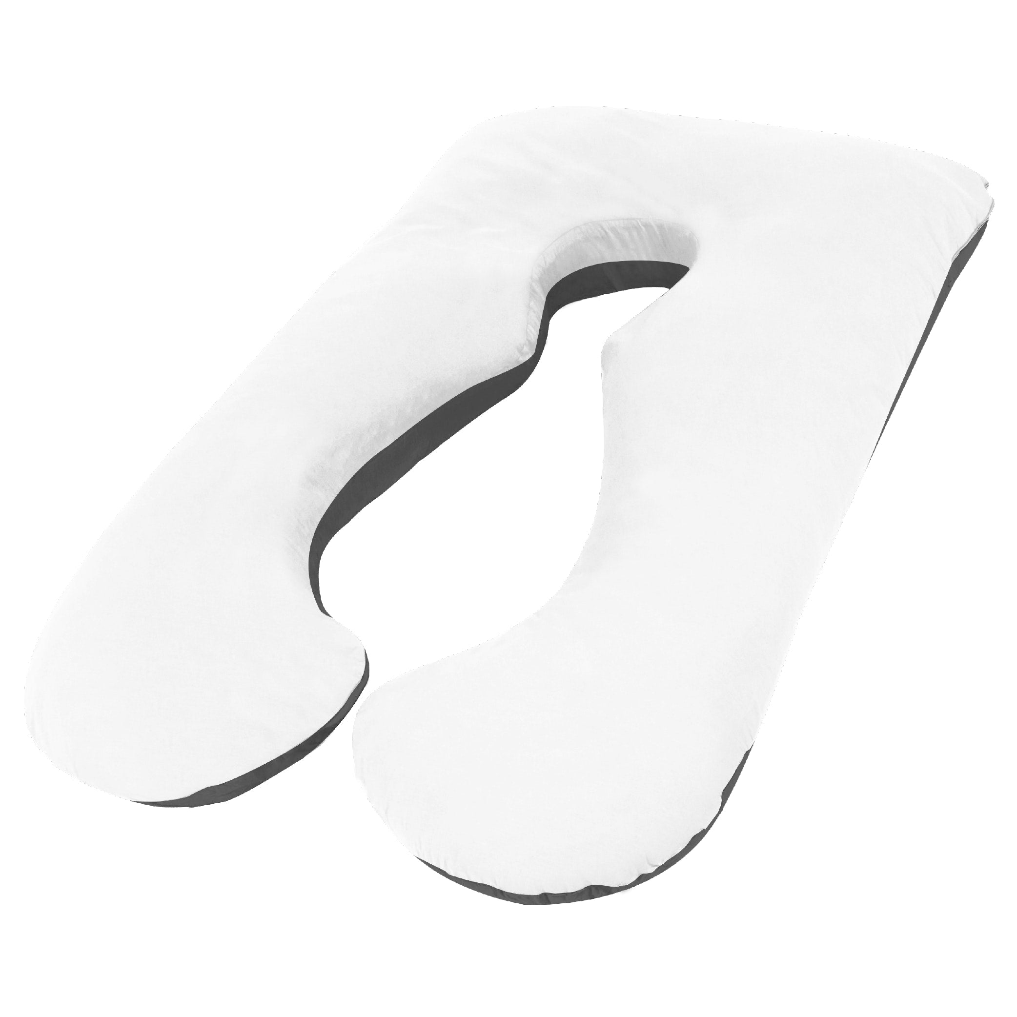 Woolcomfort Australian Made Maternity Pillow for Pregnancy & Nursing - Includes Pillowcase (Black & White) - Perfect for Sleeping Comfort & Back Support