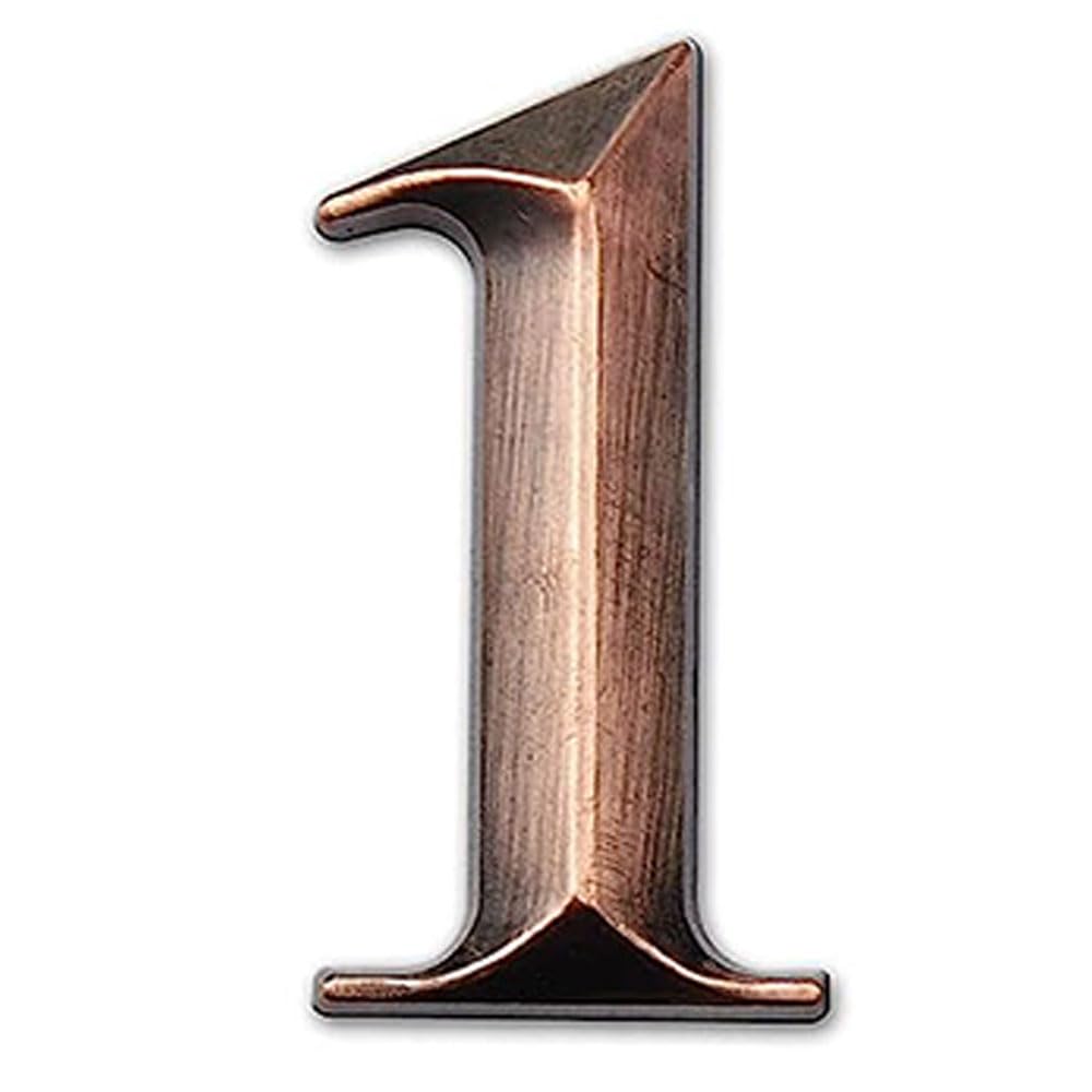 3D Bronze Self-Adhesive House Numbers 0-9 - Waterproof Mailbox Address Numbers for Outdoor Use on Doors, Garbage Bins & Mailboxes - Perfect for Home, Office & Apartment Identification