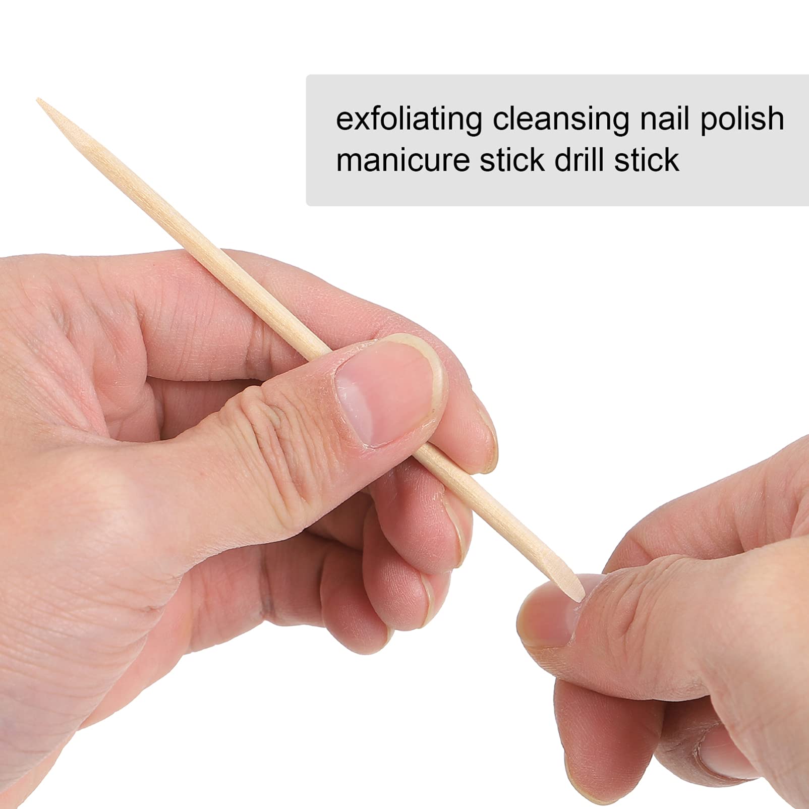 200pcs Orange Wooden Nail Sticks for Manicure & Nail Art - Professional Manicure Tools & Accessories for Salon, Home, and DIY Nail Care