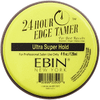 EBIN 24 Hour Edge Tamer Hair Gel - Strong Hold, Frizz Control (Select Your Strength) 4oz - Perfect for Sleek Hairstyles, Curly Hair & All-Day Styling