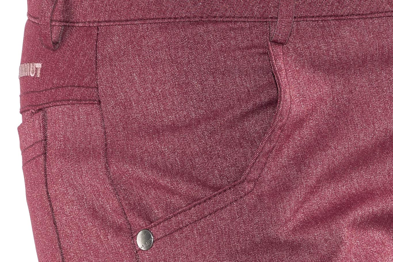 Massone Women's Merlot Melange Pants - Size US 16 | Comfortable Stretch Trousers for Work, Travel & Casual Wear