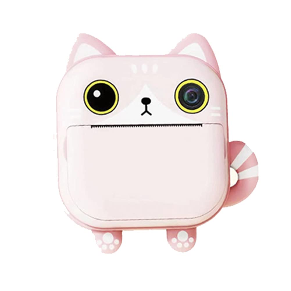 Sefdrert 2.4 Inch LCD Digital Camera with Instant Print Function - Battery Powered Photo Video Camera for Kids & Teens - Includes Print Paper - Pink (Perfect for Birthday Parties, Travel & Family Events)