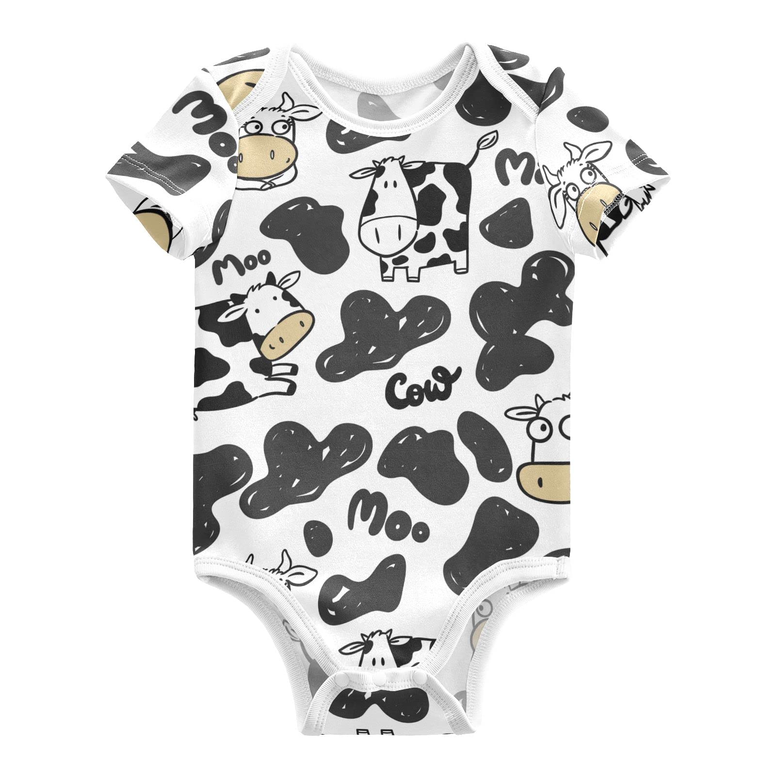 Organic Cotton Baby Romper - Soft Unisex Short Sleeve Bodysuit for Infants 3-6 Months | Perfect for Playtime, Daycare & Family Outings (Boy & Girl)