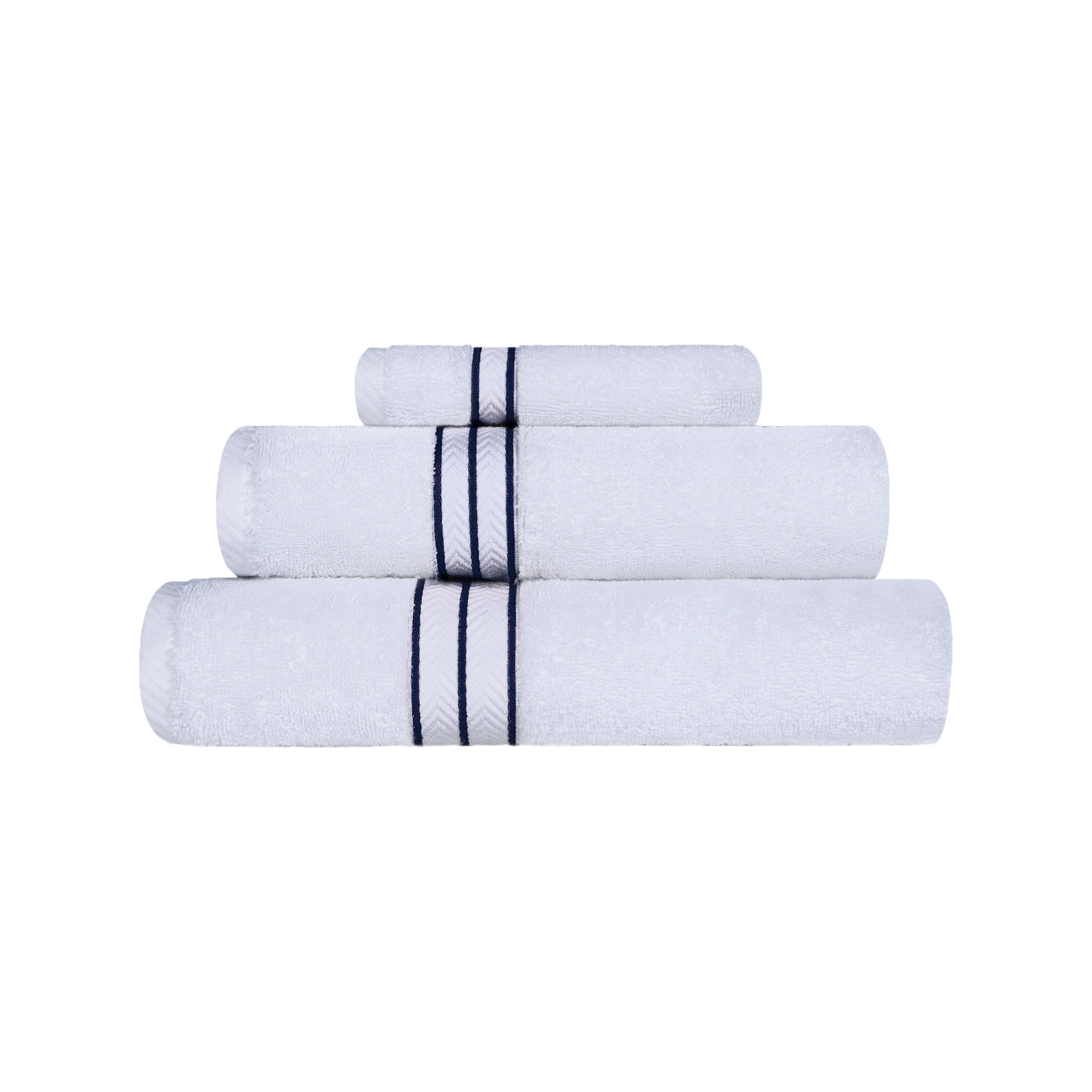 Premium Turkish Cotton Ultra Plush 3-Piece Bath Towel Set - Super Absorbent, Soft & Luxurious for Spa, Gym, Beach & Home Use