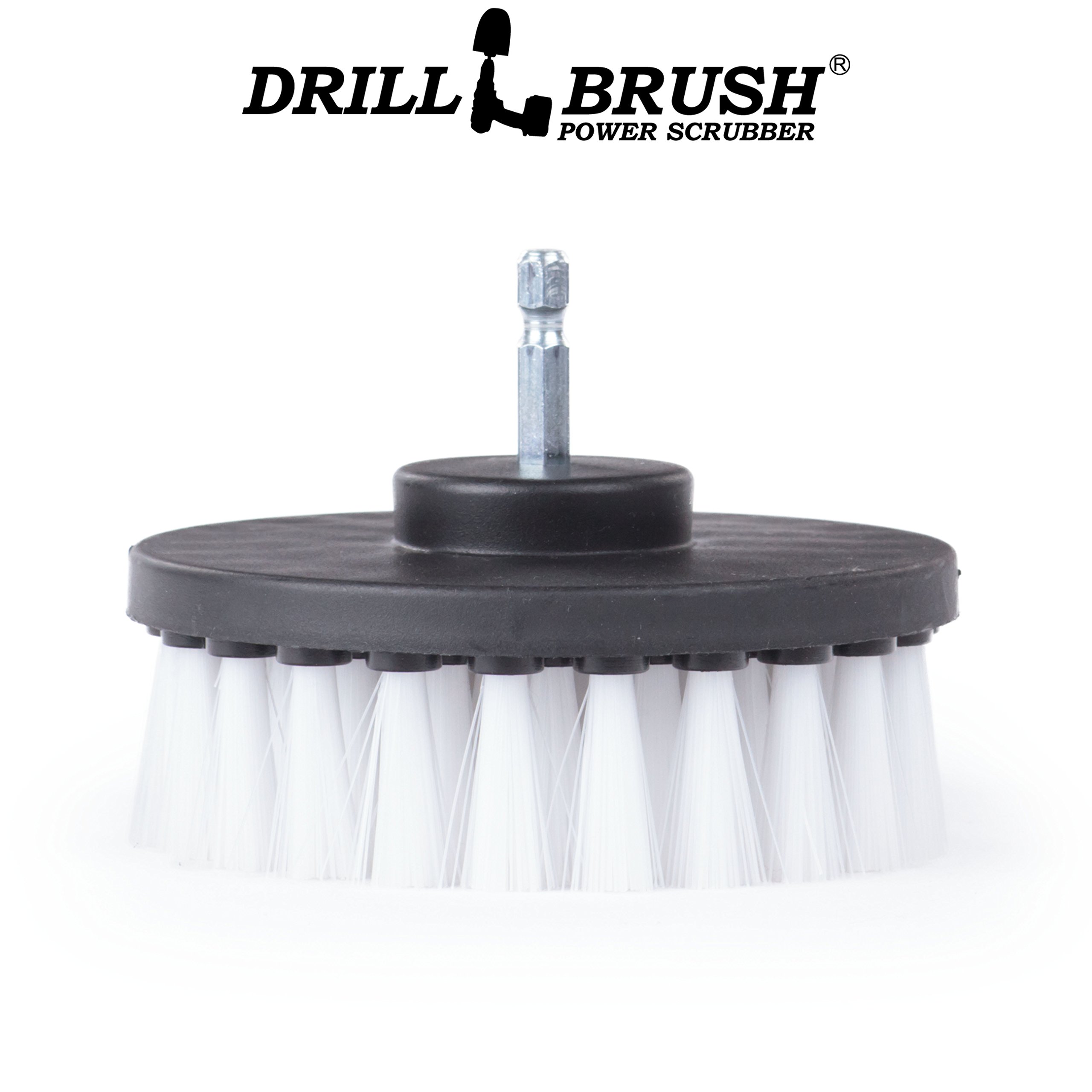 Boat & Kayak Drill Brush Cleaner for Hull, Windshield & Shower - Multi-Surface Scrubber