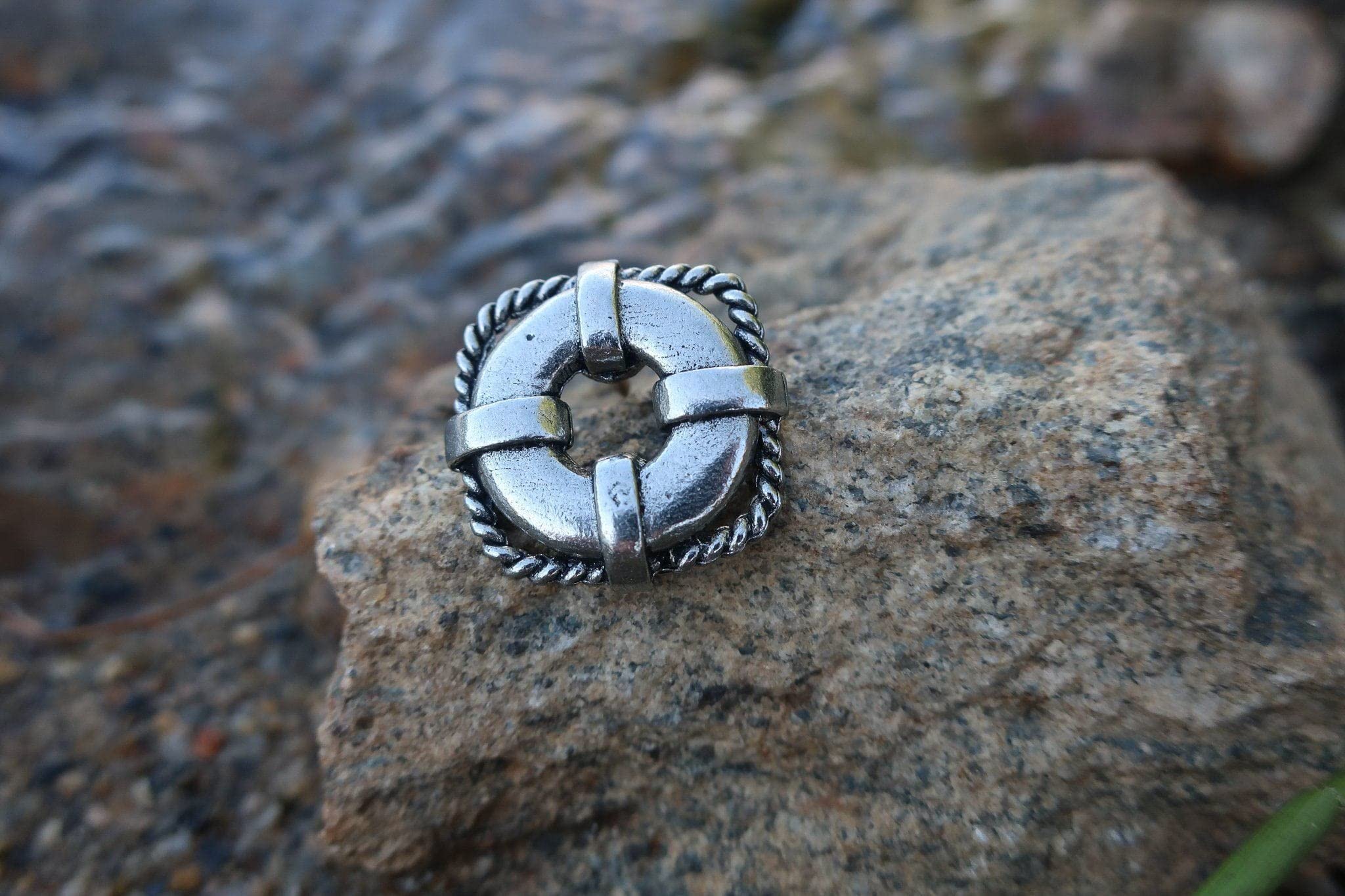 Jim Clift Design Life Preserver Lapel Pin - Stylish Safety-Themed Accessory for Jackets, Suits & Backpacks | Perfect for Nautical Events, Boat Parties & Marine Enthusiasts