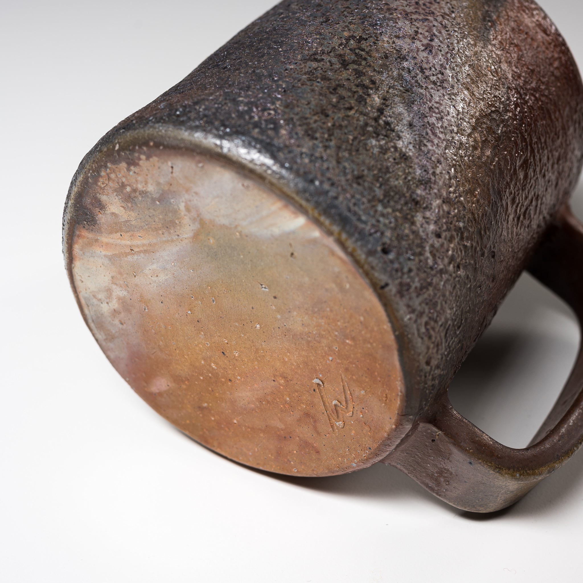Premium Bizen Ware Extra Large Ceramic Mug by Mori Toshiaki - Handcrafted Japanese Pottery for Coffee, Tea & Home Decor
