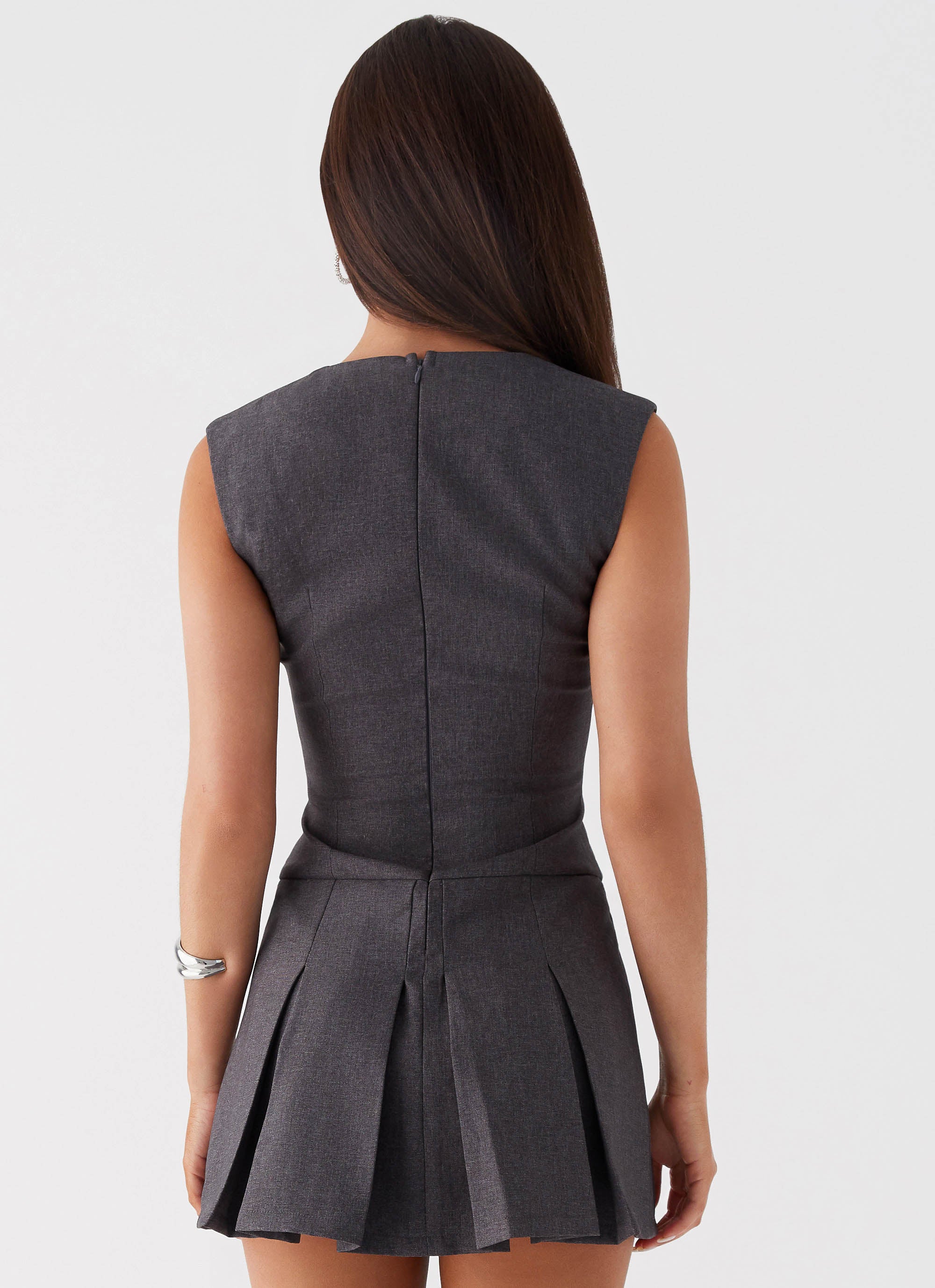 Cassia Mini Dress in Charcoal - Stylish & Comfortable Summer Outfit for Women | Perfect for Parties, Dates & Casual Wear