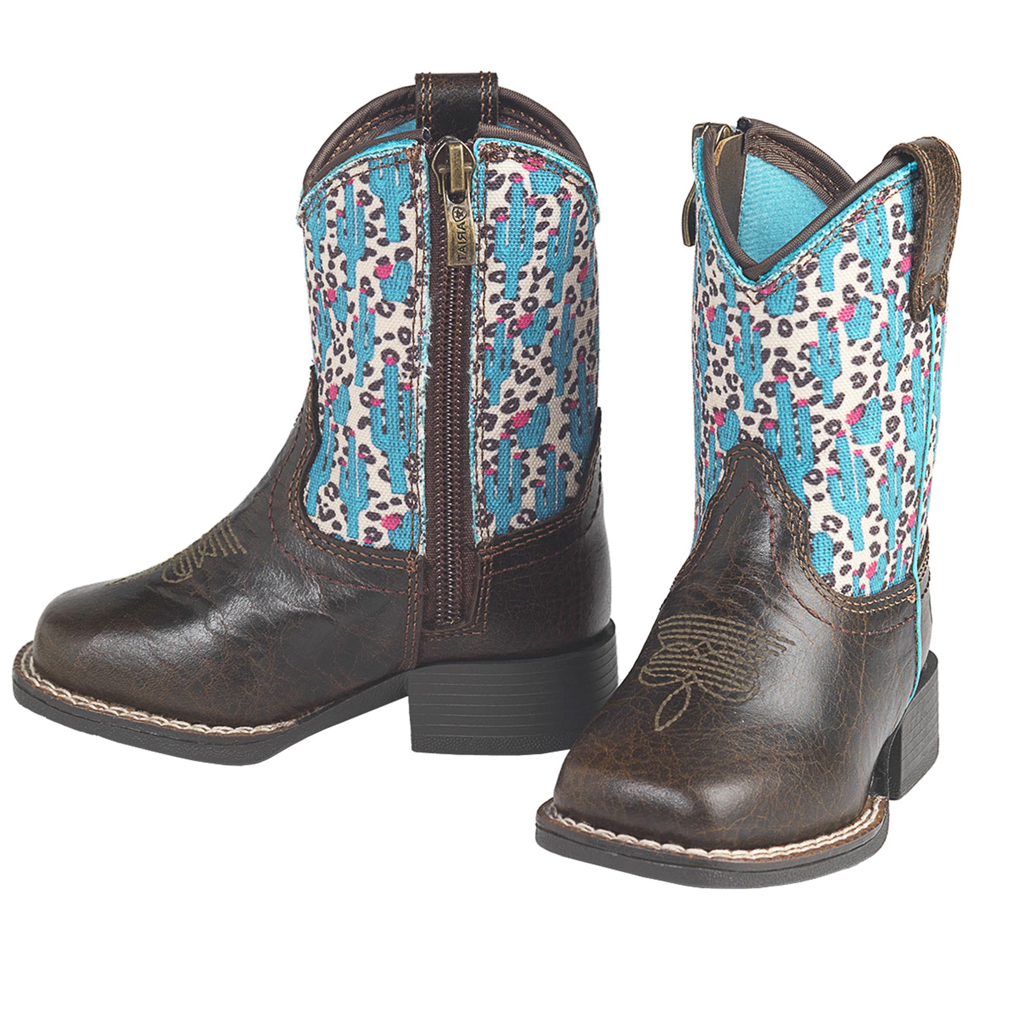 Ariat Lil' Stomper Sonora Western Boots for Girls - Comfortable & Durable Cowgirl Boots for Riding, School & Outdoor Activities