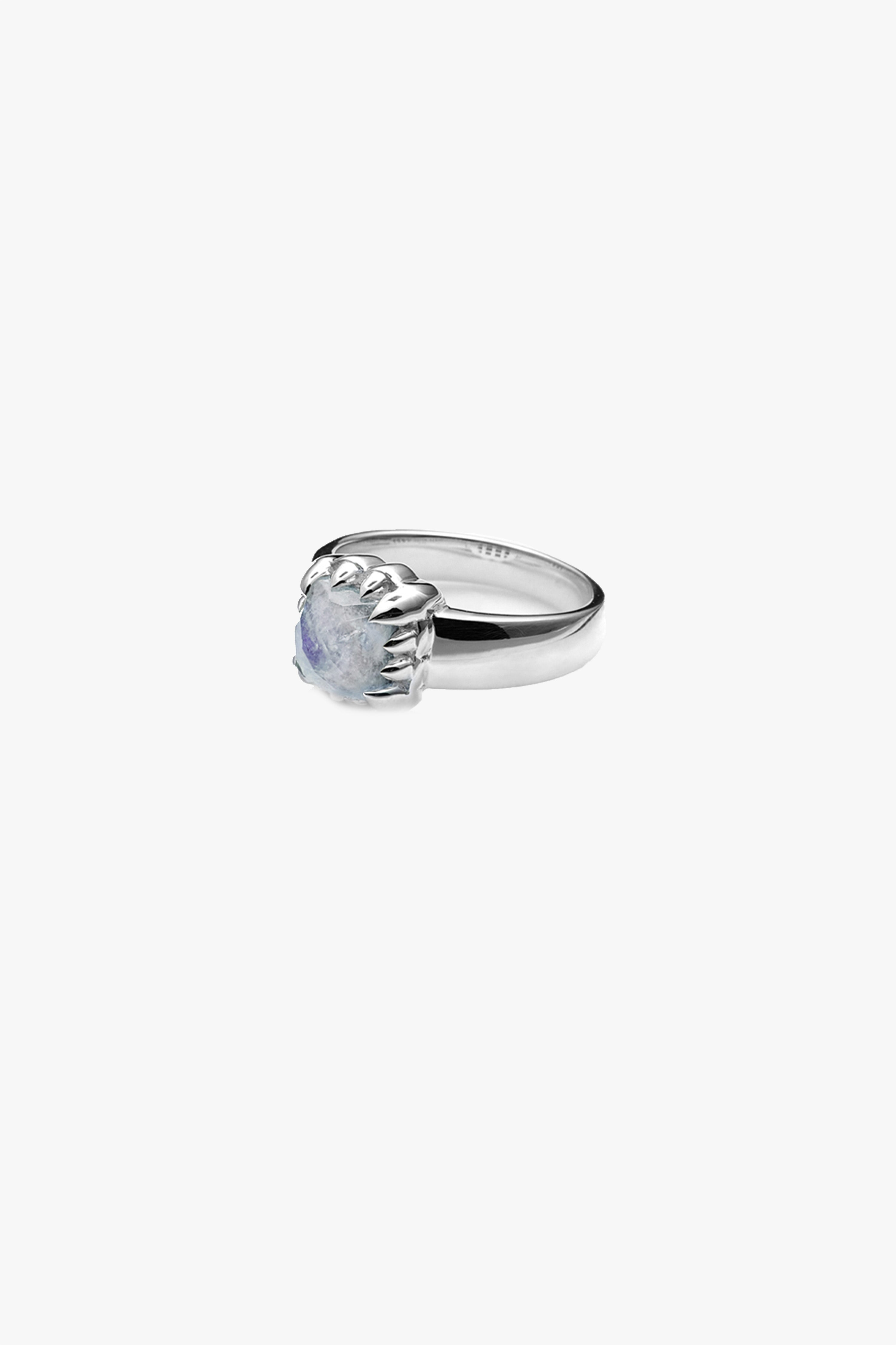 Natural Moonstone Baby Claw Ring for Women - Elegant Boho Jewelry Gift for Birthdays, Meditation & Spiritual Healing