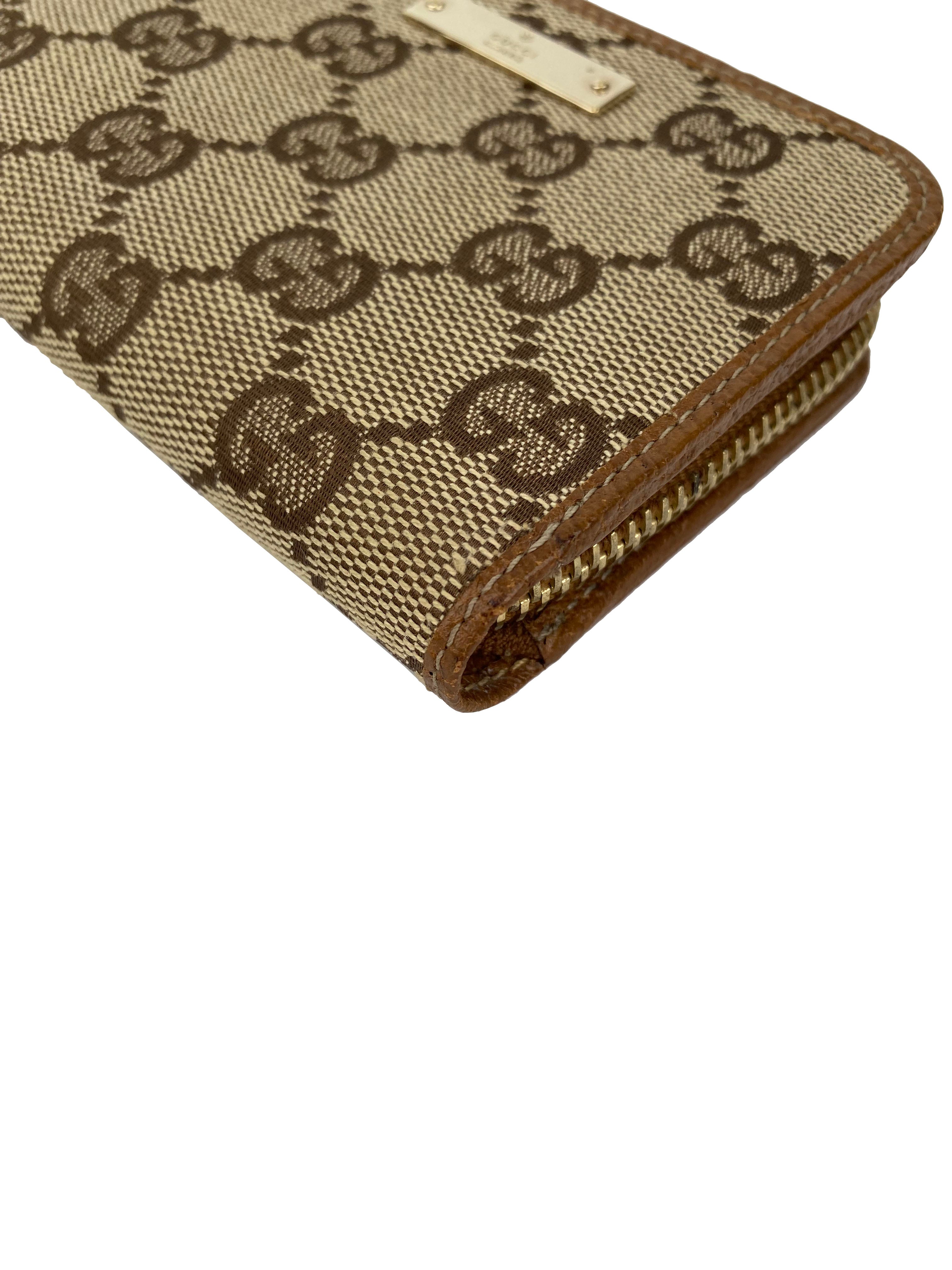 Gucci Monogram Zipped Cardholder Wallet for Women & Men - Slim RFID Blocking Credit Card Holder with Zip Pocket - Perfect for Travel, Business & Everyday Use