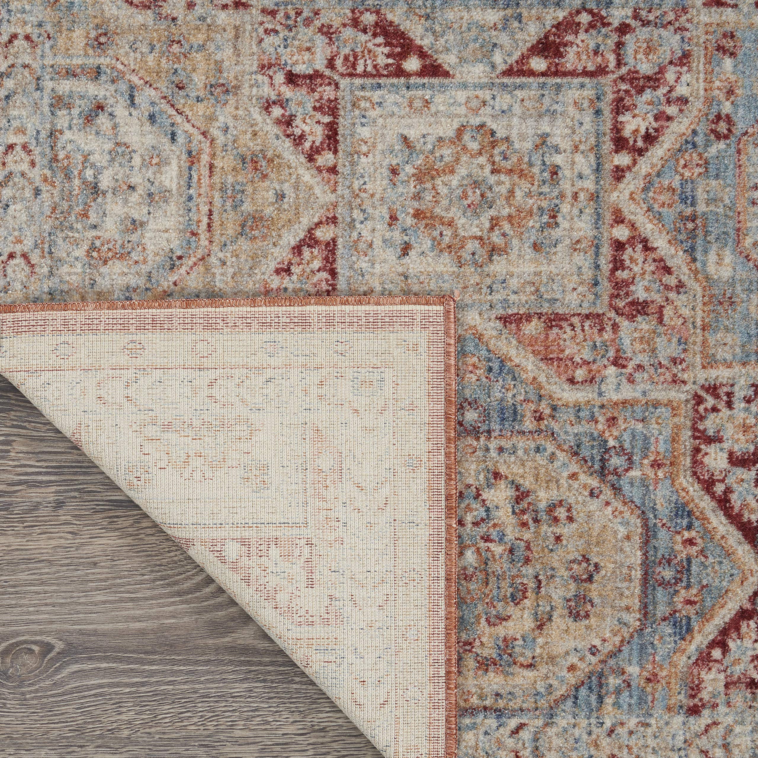 Nourison Enchanting Home Farmhouse & Country Blue/Brick 2'7