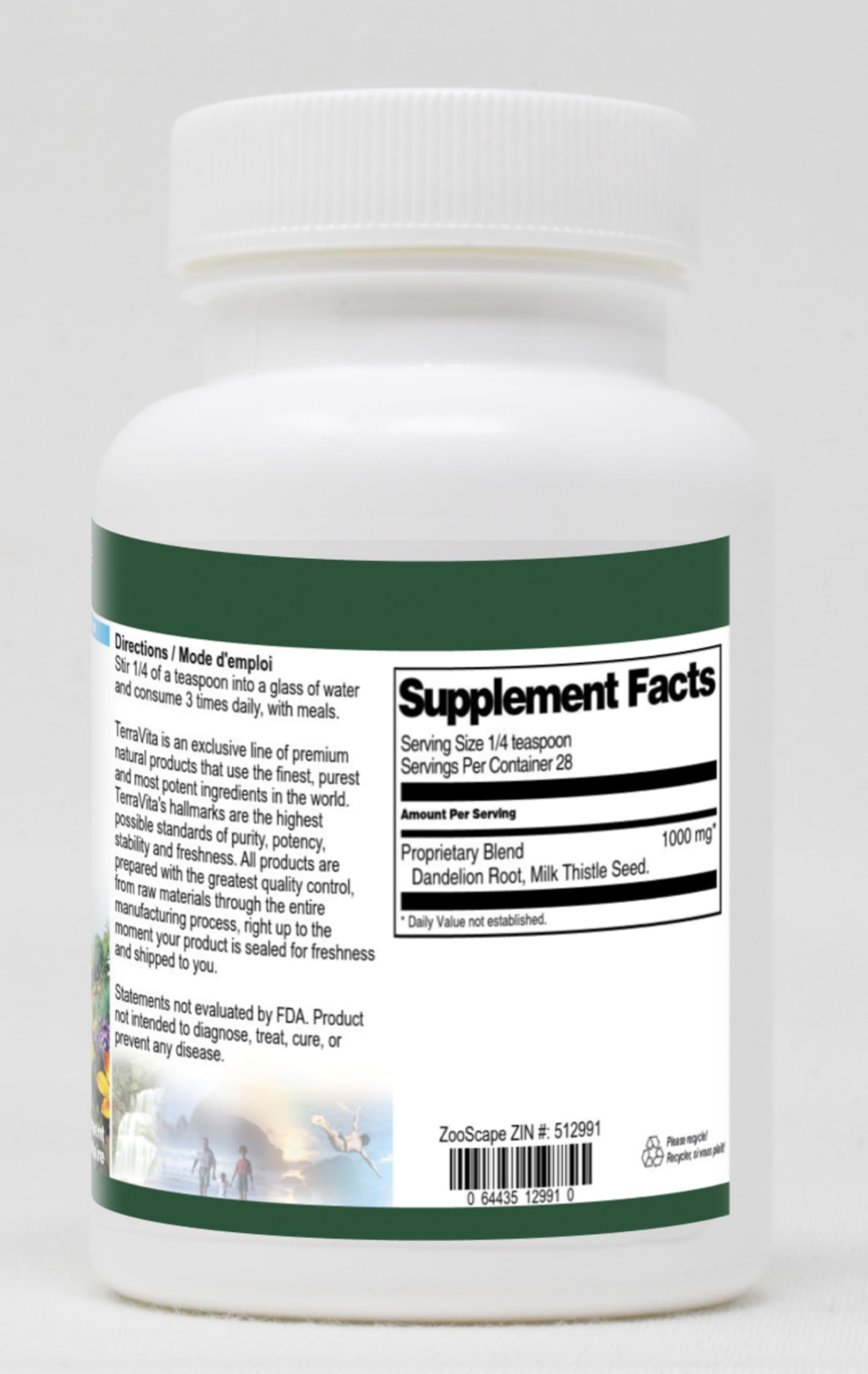 Organic Milk Thistle & Dandelion Root Powder - 1 oz | Liver Detox & Digestive Support | Herbal Supplement for Cleansing & Wellness | Use in Smoothies, Teas & Wellness Drinks
