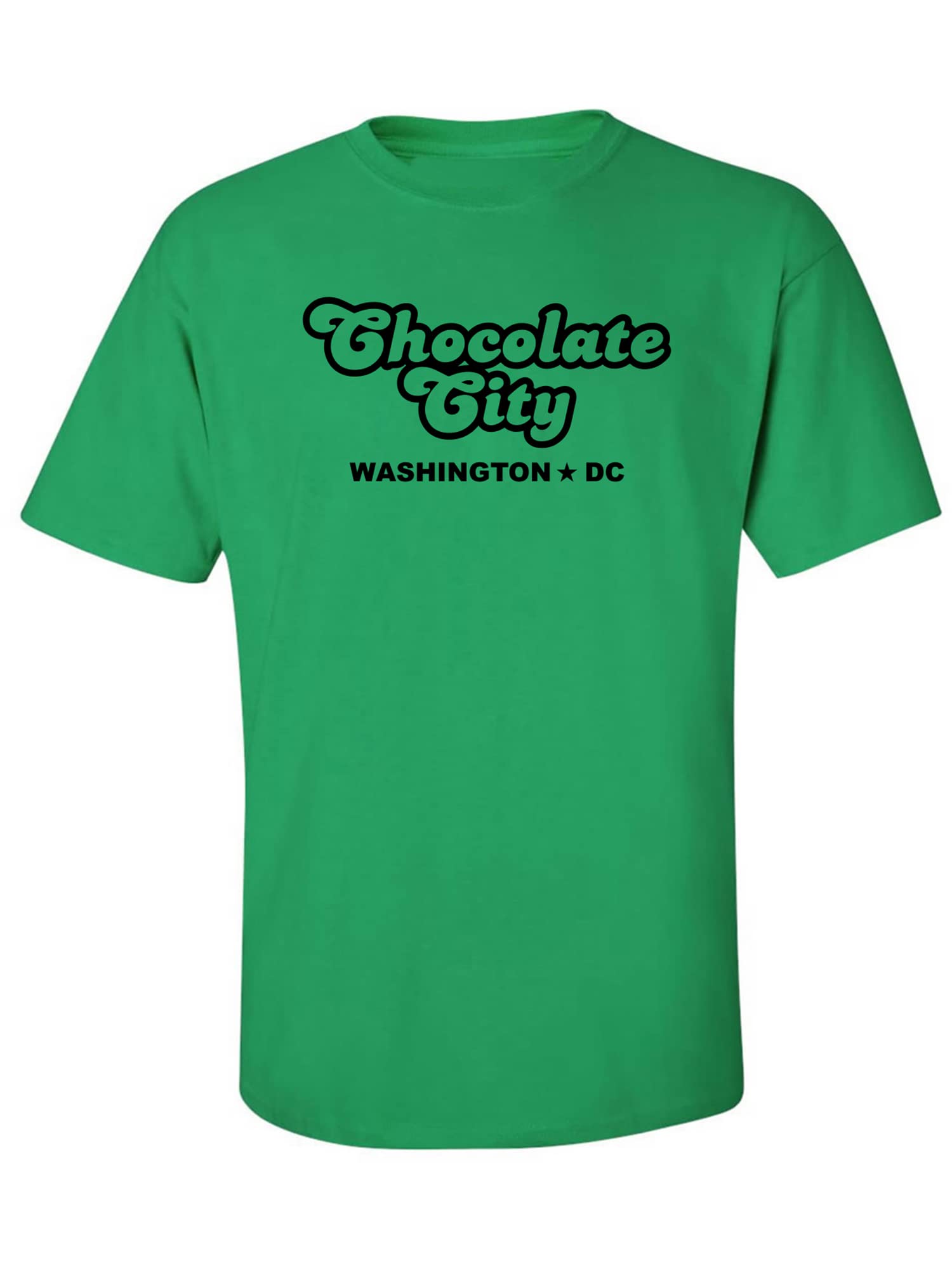 Washington DC Chocolate City Vintage Adult Short Sleeve T-Shirt - Casual Wear & Travel Souvenir Gift