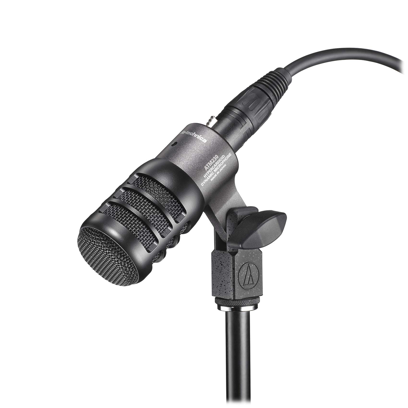 Audio-Technica ATM230 Dynamic Instrument Microphone for Drums - Includes Stand, Mount & Cable - Perfect for Live Performances, Studio Recording & Drum Kits
