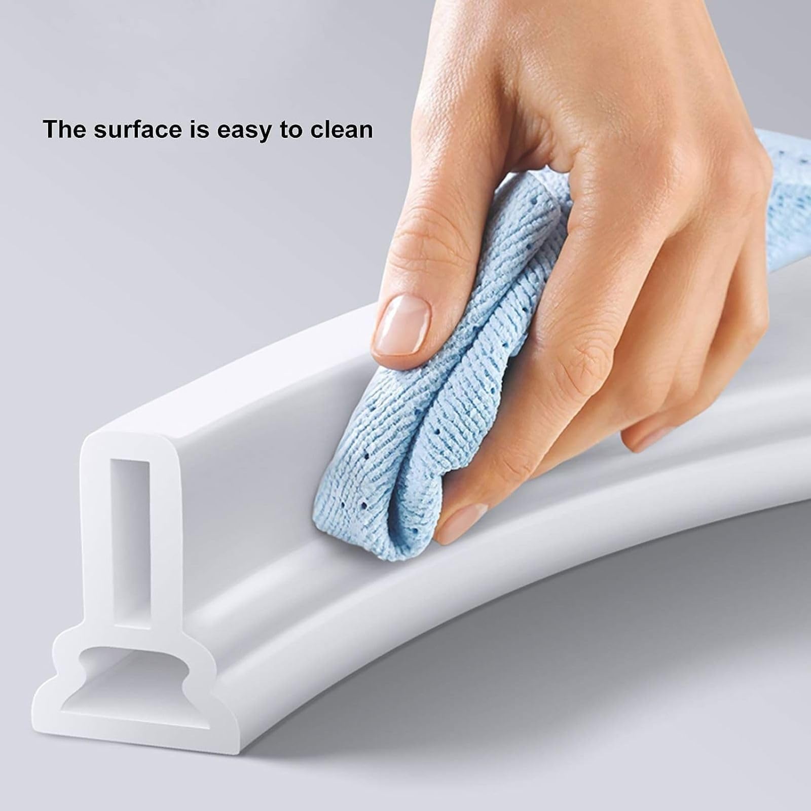 White Shower Hose 2 Meters - Flexible & Durable Bathroom Shower Pipe for Spa, RV, and Home Use