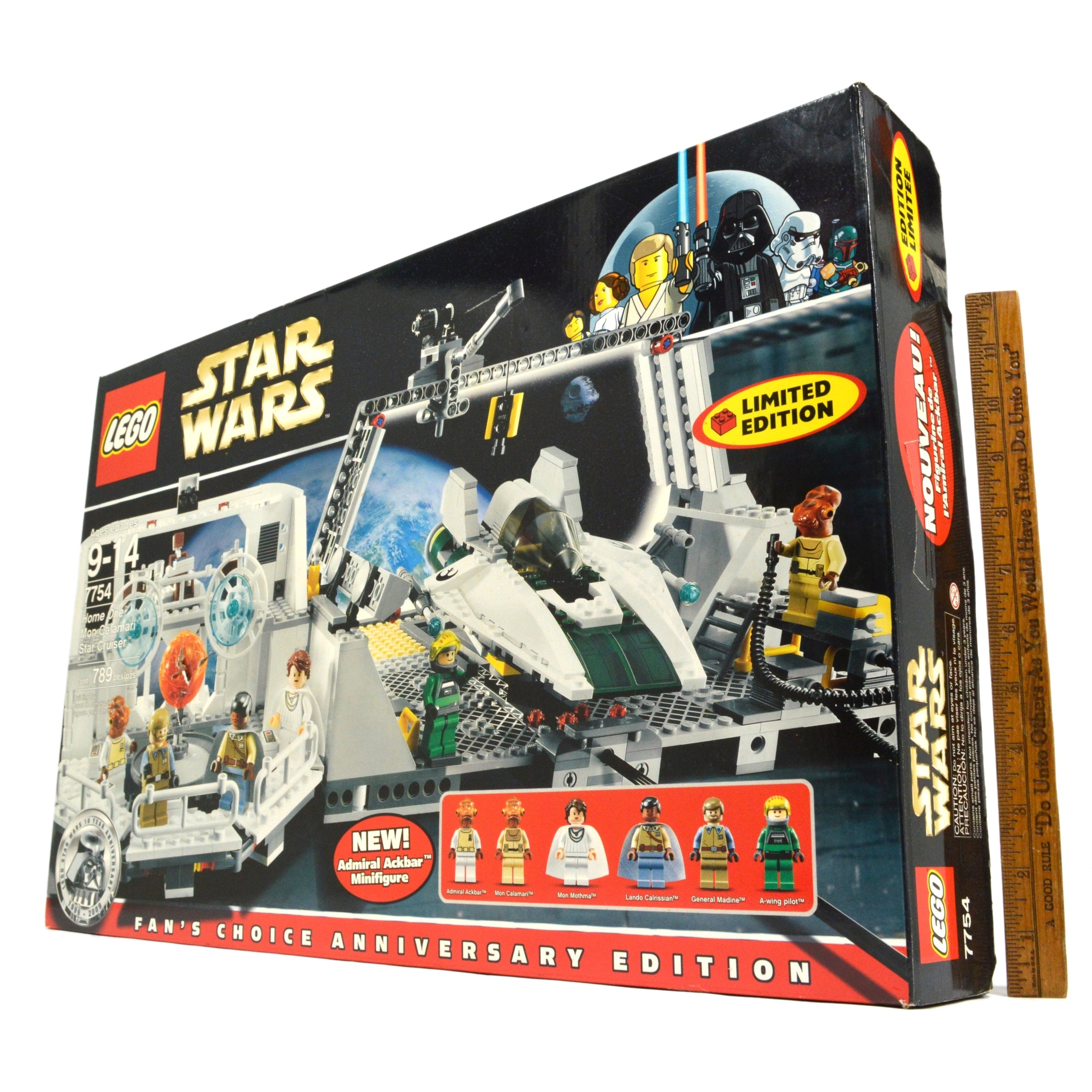 Brand New LEGO STAR WARS 7754 Home One Mon Calamari Star Cruiser Building Set - Sealed Collectible for Star Wars Fans | Perfect for Display, Gifts & Play
