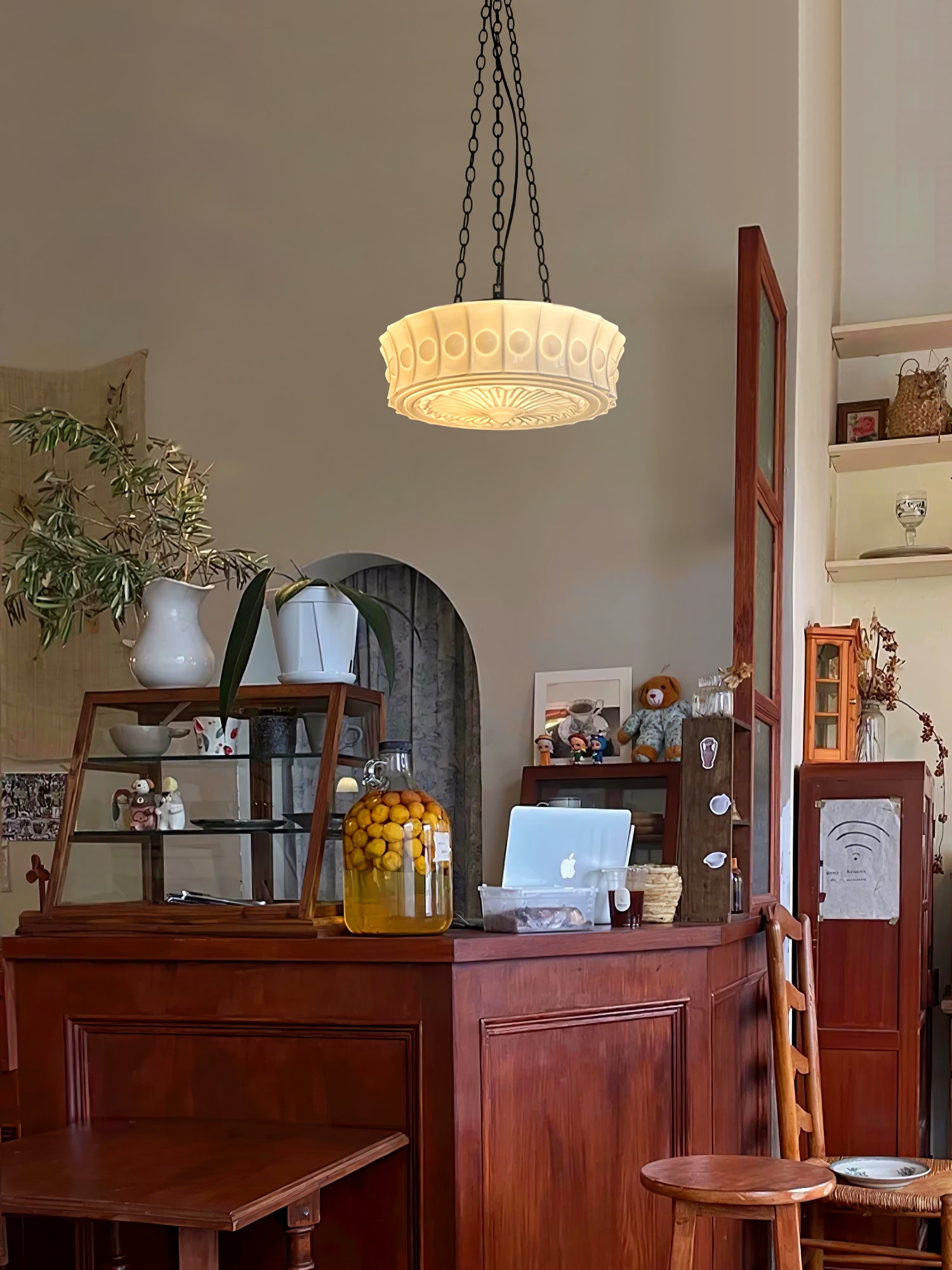 Charles Edwards Pendant Lamp - Modern Hanging Light Fixture for Kitchen Island, Dining Room & Living Room Decor