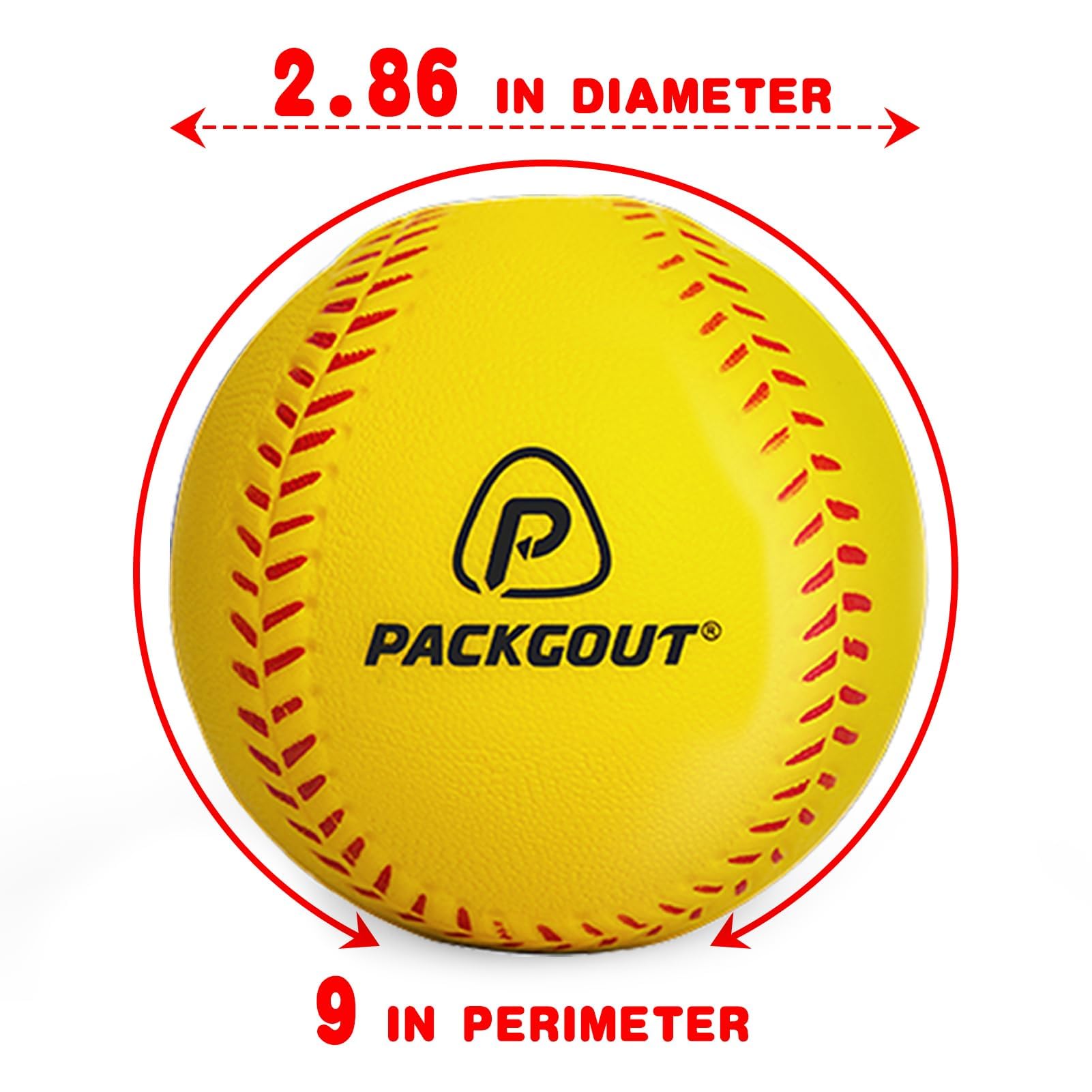Soft Foam Baseballs for Kids & Teens - Safe Training & Practice Balls for Hitting, Pitching & Fielding | Squishy T-Balls for Indoor/Outdoor Use | Perfect for Backyard Games, Baseball Drills & Youth Leagues