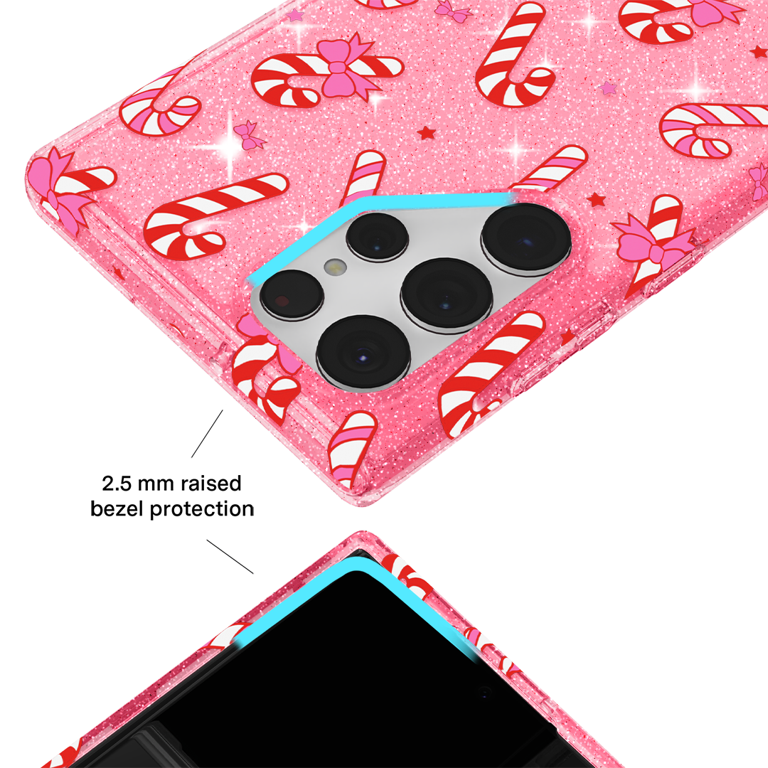 Pink Peppermint Princess Samsung Phone Case - Cute Protective Cover for Samsung Galaxy [Model] - Perfect Gift for Girls & Teens - School, Work, Everyday Use