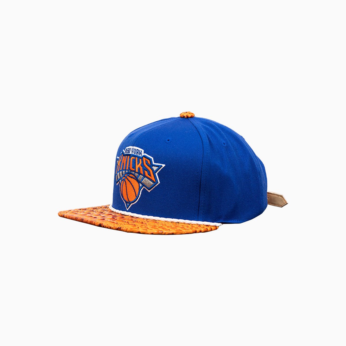 Breyer's Buck 50 New York Knicks Adjustable Baseball Cap with Genuine Leather Visor - Stylish NBA Fan Gear for Basketball Games & Streetwear Fashion