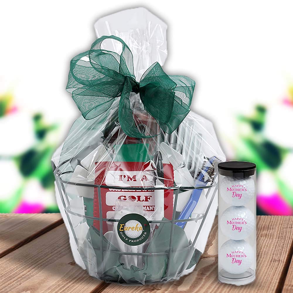 Premium Golf Gift Basket Set - Personalized Golf Accessories for Men & Women - Golf Balls, Tees, Towel & More - Perfect Birthday/Retirement Gift for Golf Lovers - Ideal for Course, Office or Home Decor