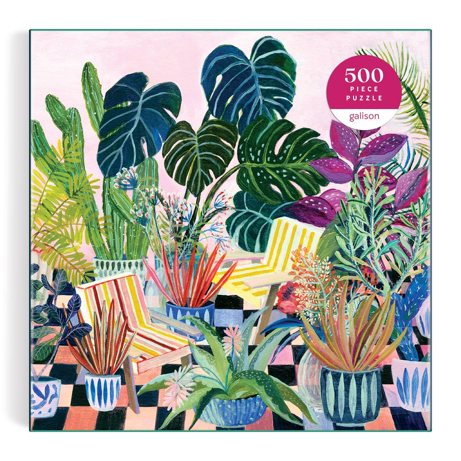 Chronicle Books Potted 500 Piece Jigsaw Puzzle - Beautiful Floral Plant Puzzle for Adults & Teens, Perfect for Relaxation, Home Decor & Family Game Night