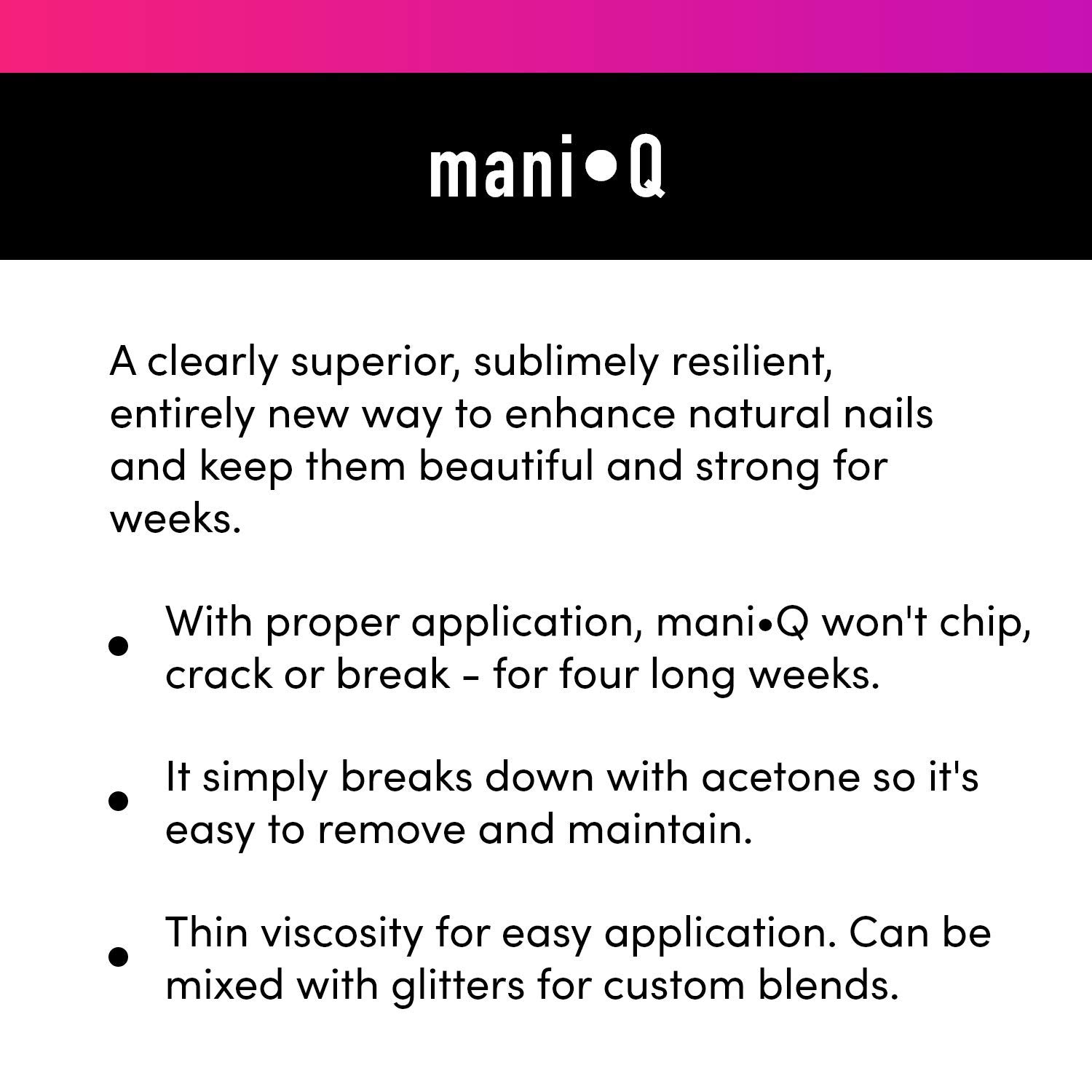 Young Nails Mani Q - Professional Nail Strengthener & Growth Treatment for Strong, Healthy Nails | Perfect for At-Home Manicures & Salon Use